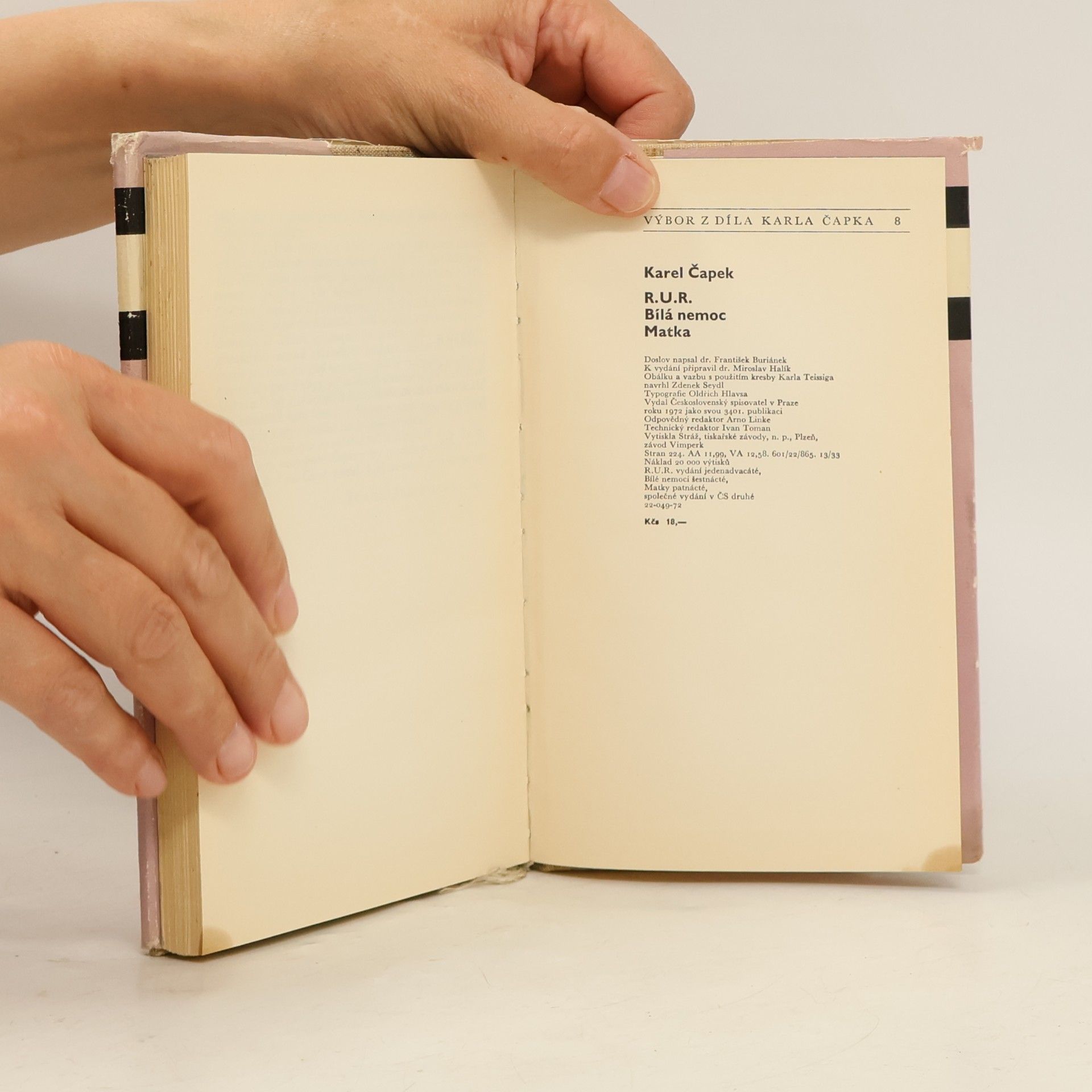 Karel Čapek R.U.R. Bílá nemoc. Matka