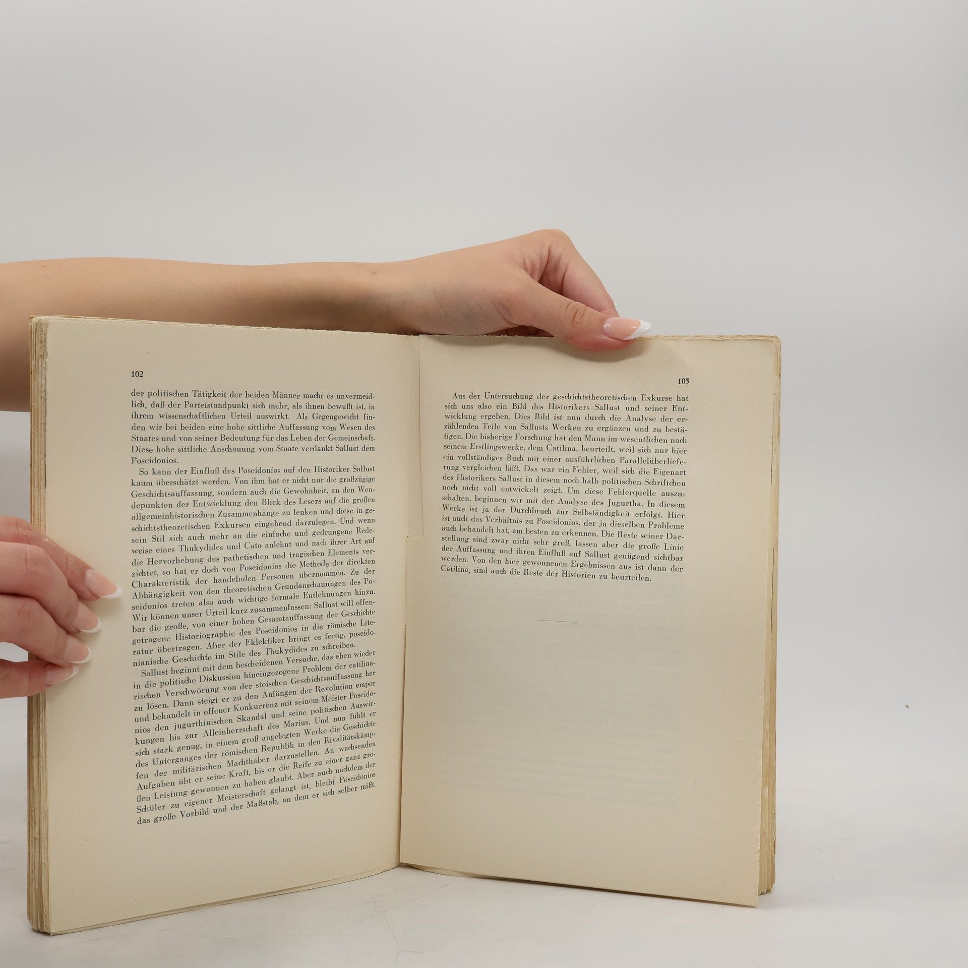 Werner Schur Sallust als Historiker