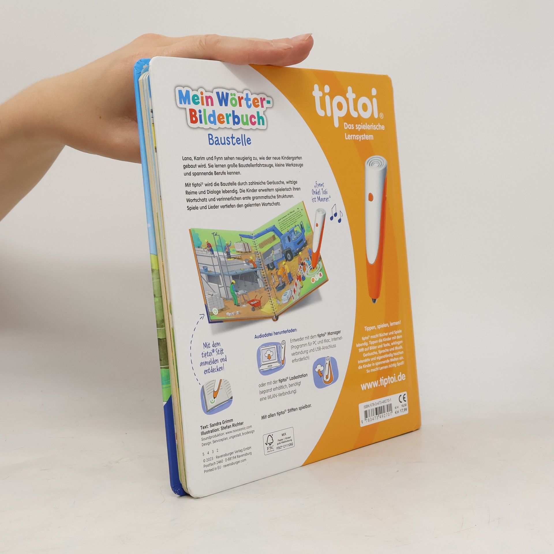 Sandra Grimm tiptoi® Mein Wörter-Bilderbuch Baustelle
