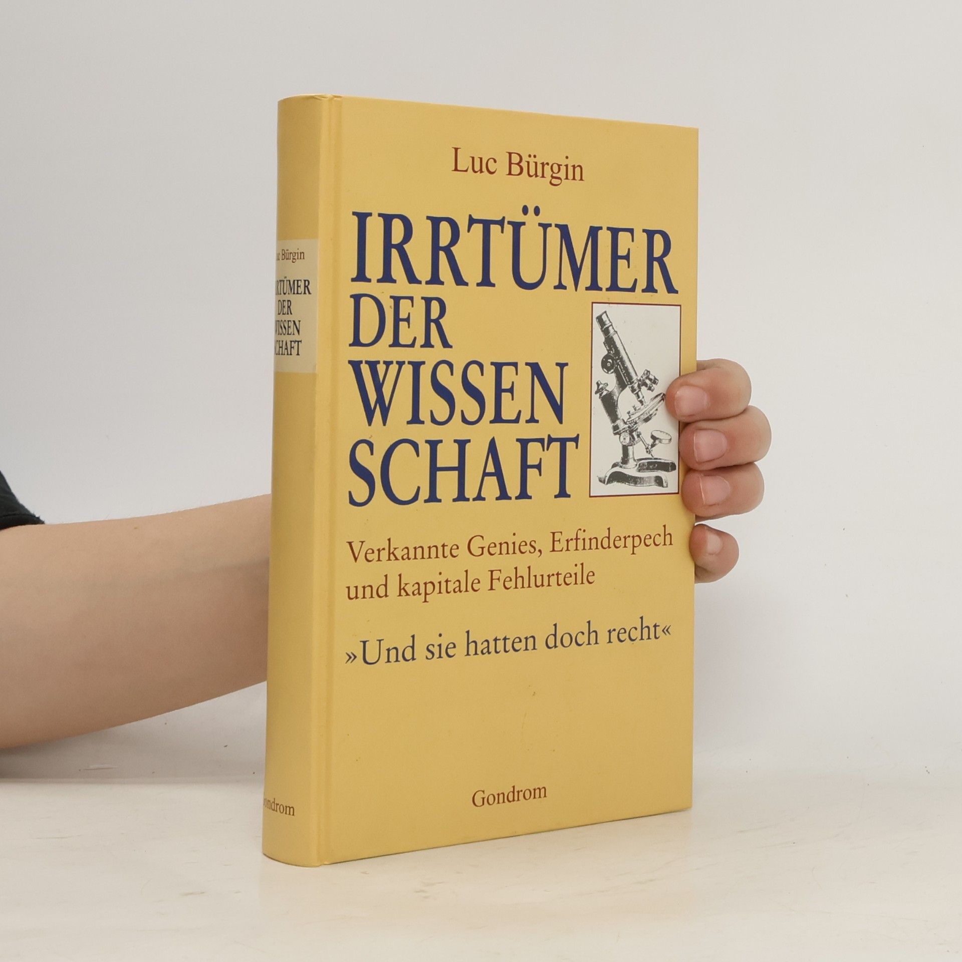 Luc Bürgin Irrtümer der Wissenschaft.