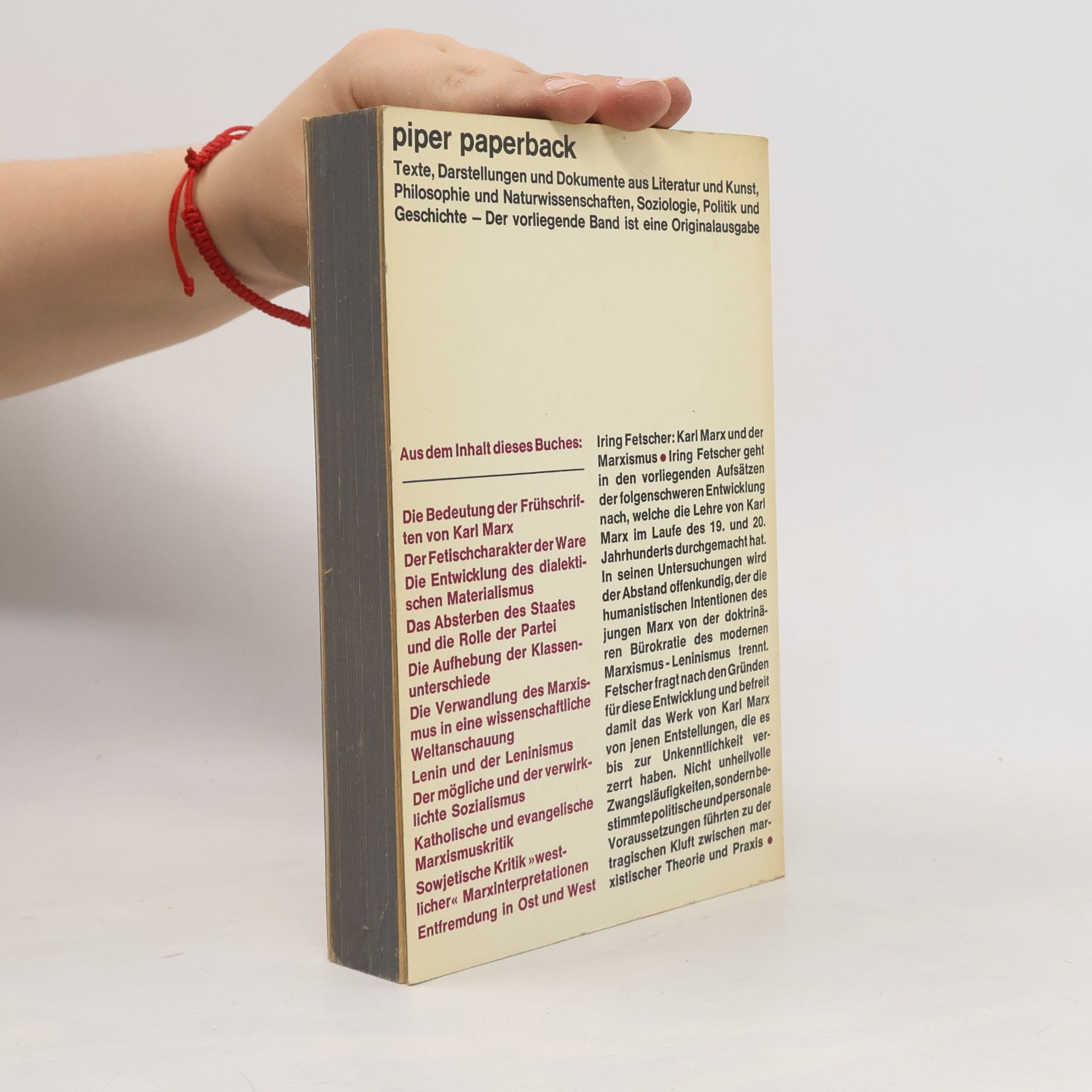 Iring Fetscher Karl Marx und der Marxismus