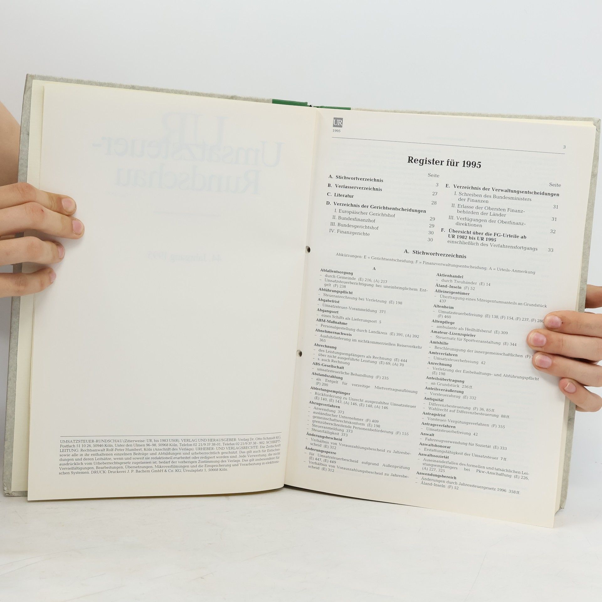 Various authors Umsatzsteuer-Rundschau