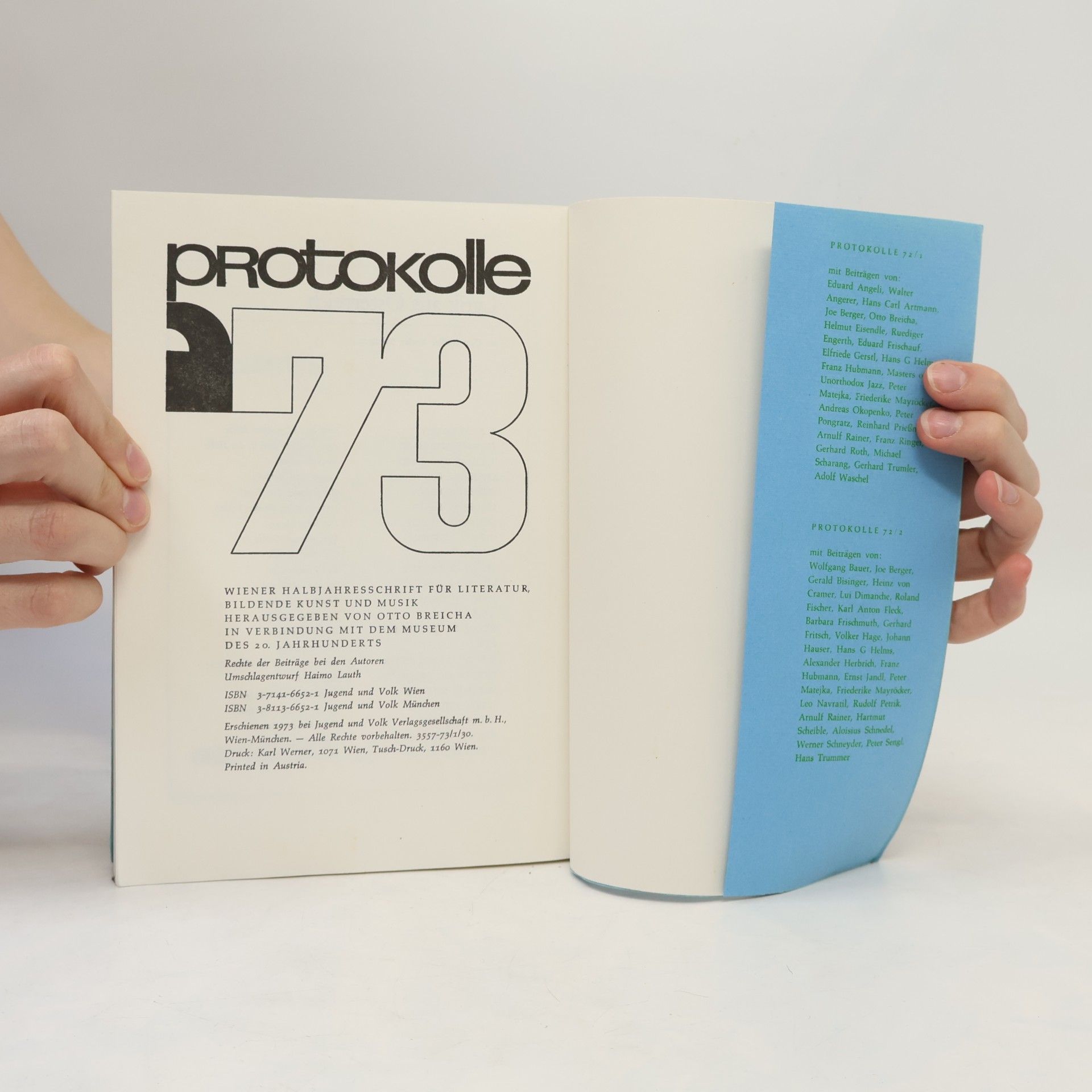 Collectif d'auteurs Protokolle 1/73