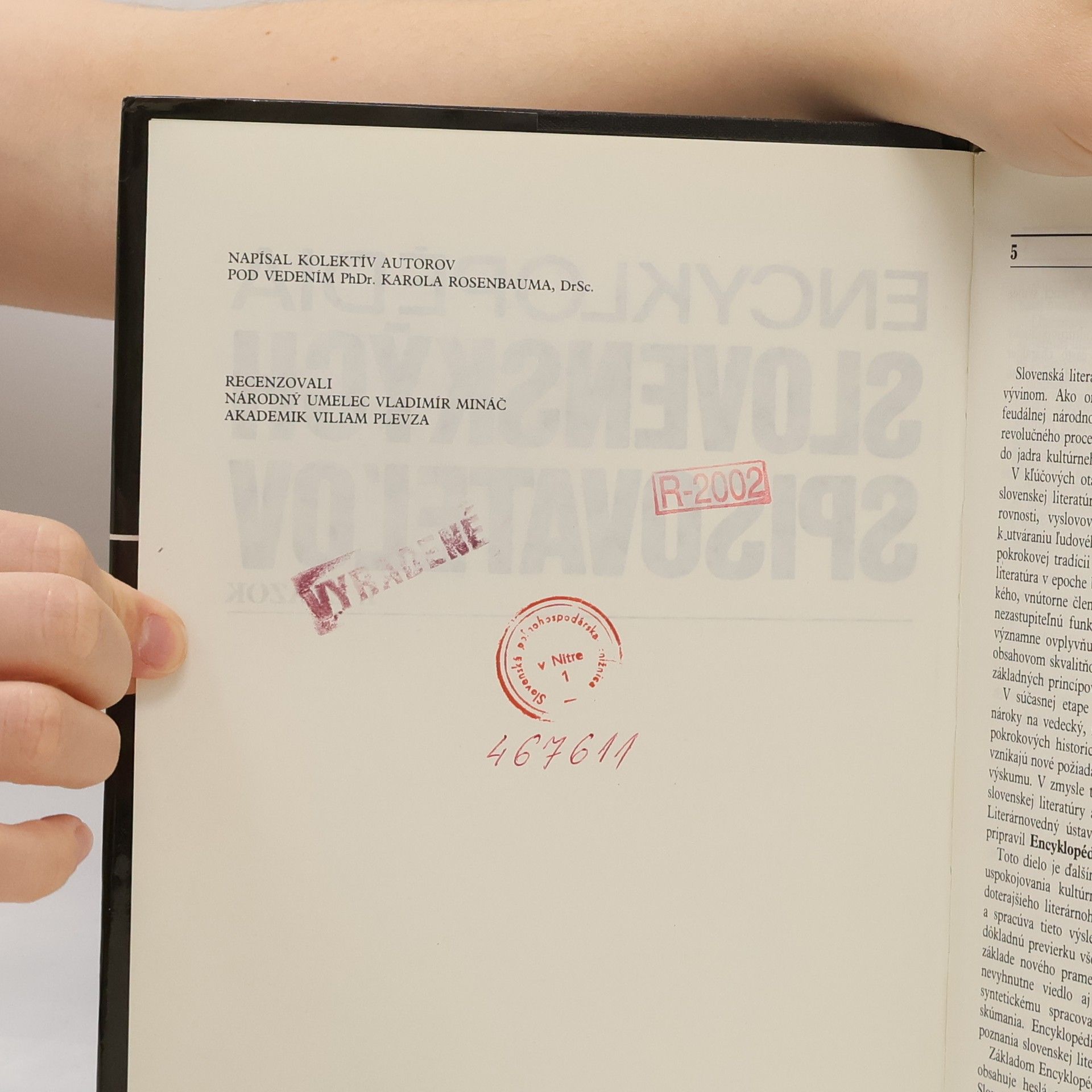 Autorenkollektiv Encyklopédia slovenských spisovateľov. 1. zväzok (A-O)