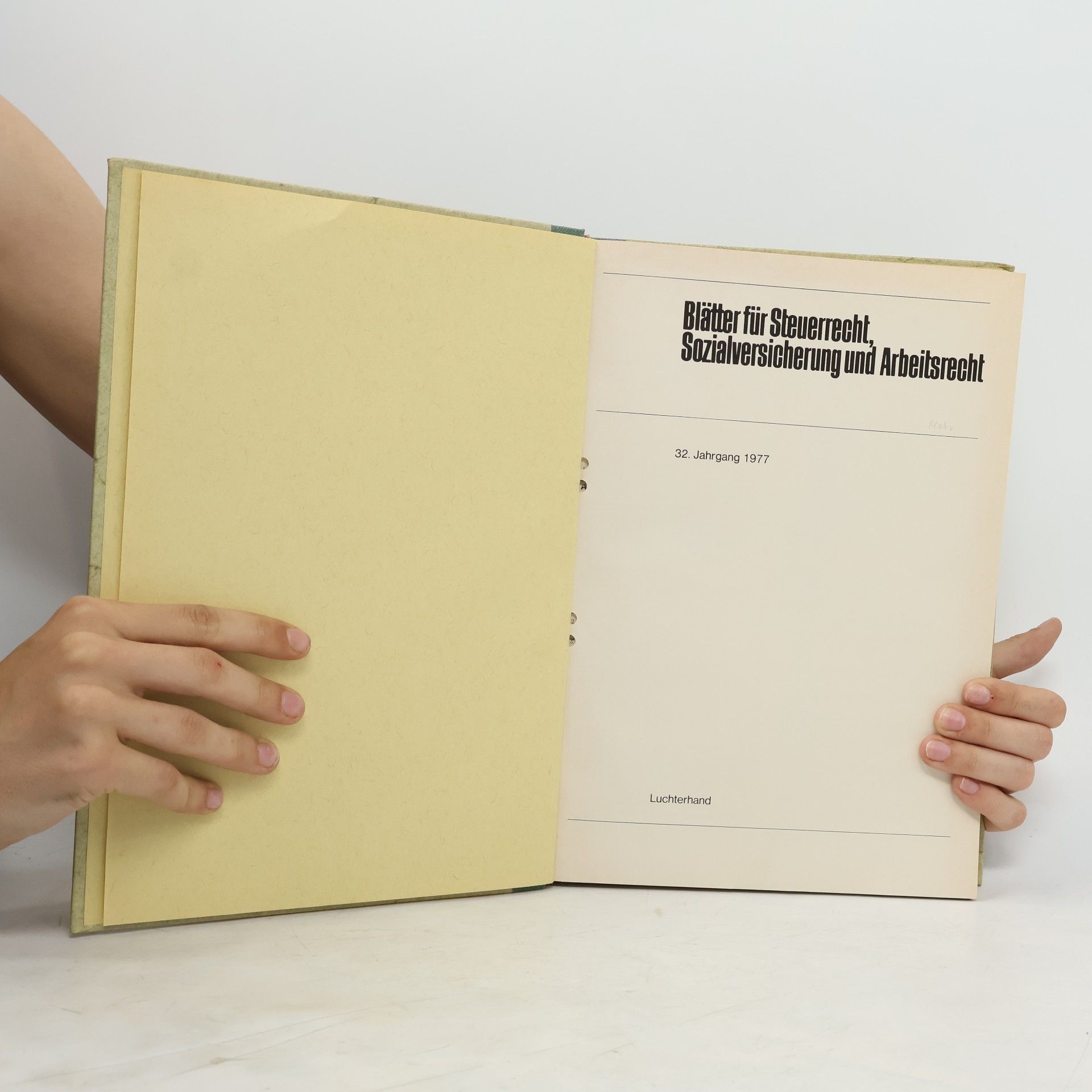 Autorenkollektiv Blätter für Steuerrecht, Sozialversicherung und Arbeitsrecht