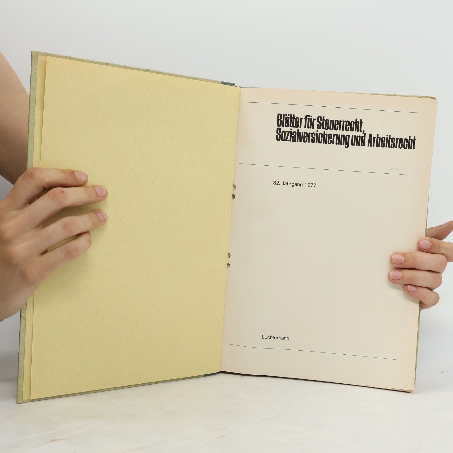Autorenkollektiv Blätter für Steuerrecht, Sozialversicherung und Arbeitsrecht