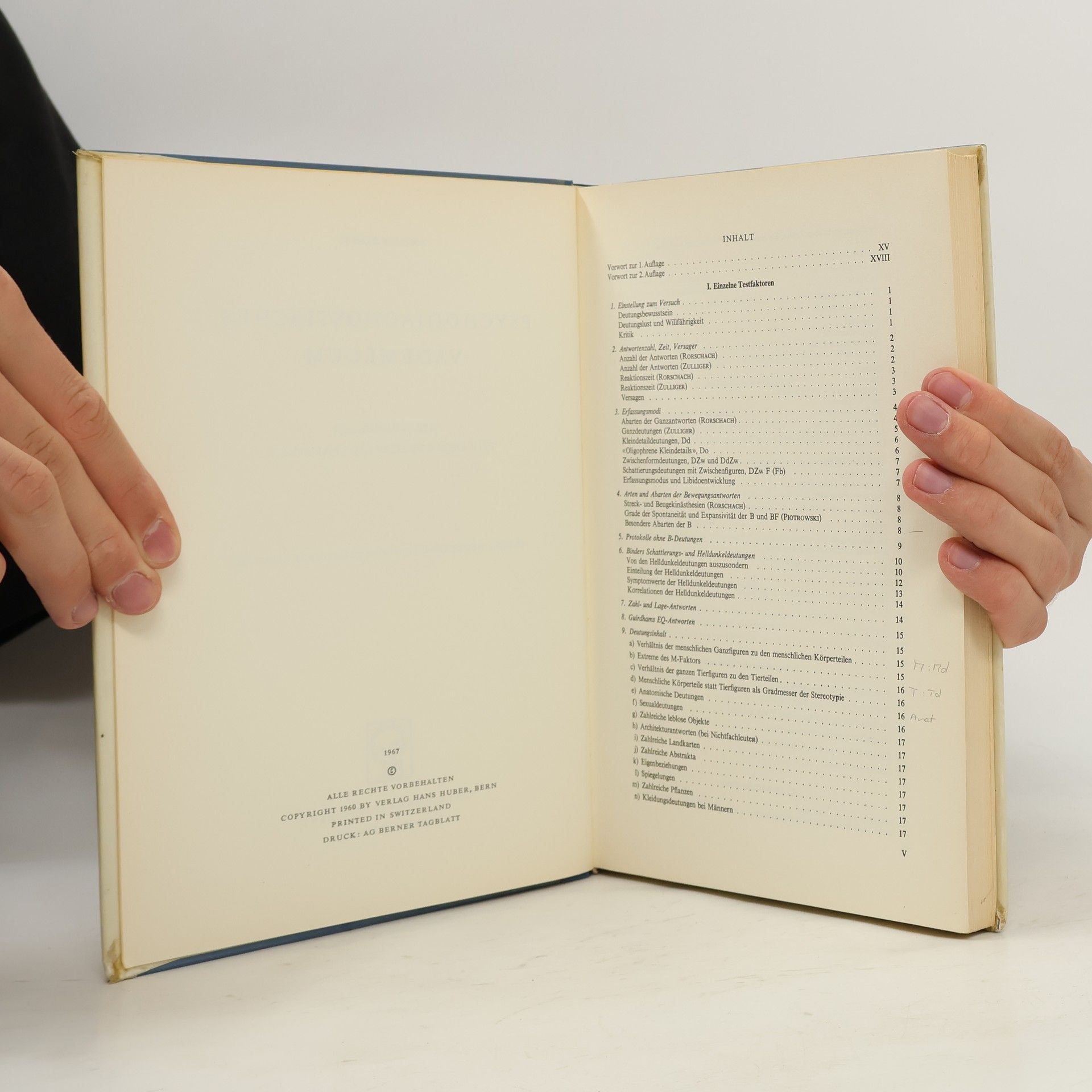 Ewald Bohm Psychodiagnostisches Vademecum