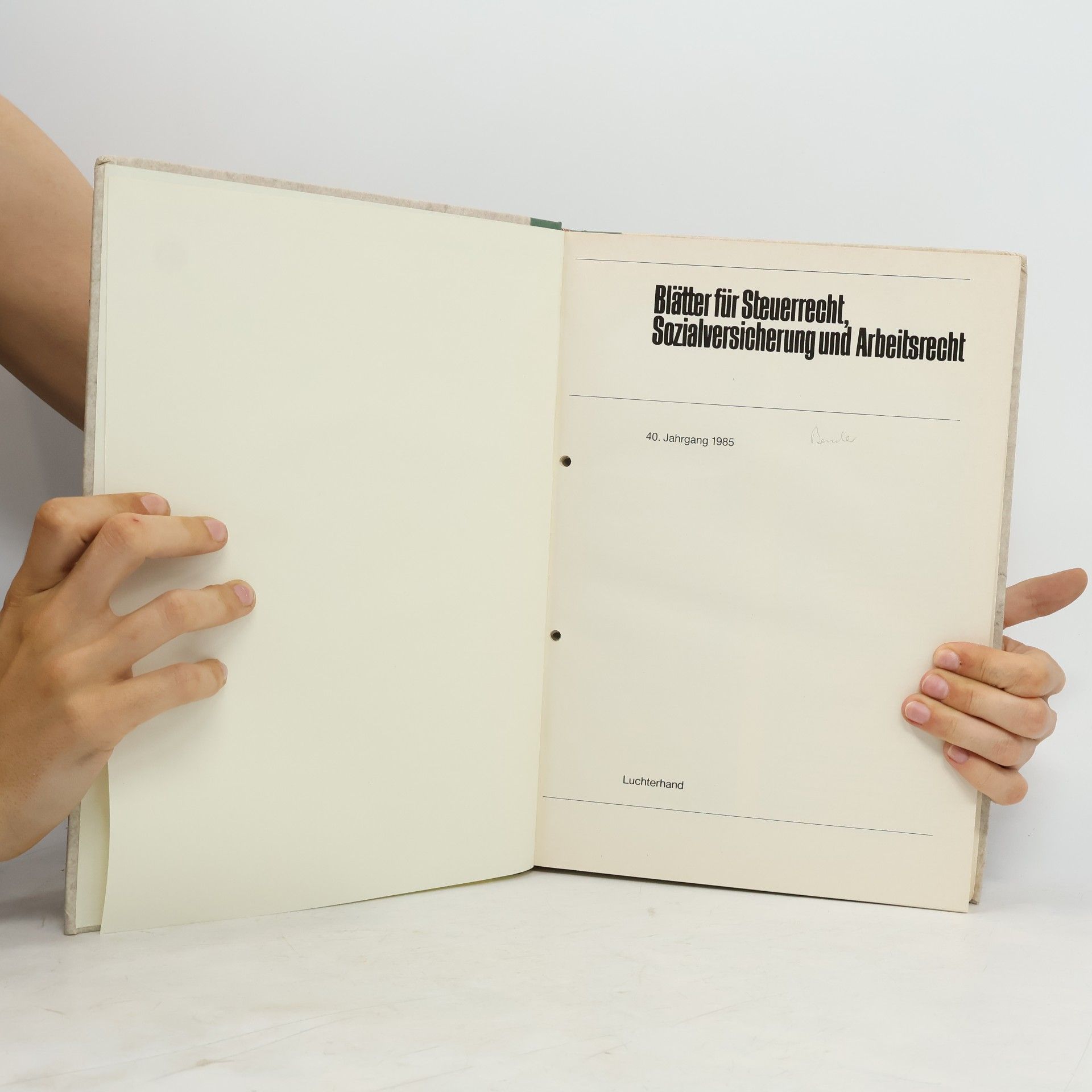 Autorenkollektiv Blätter für Steuerrecht Sozialversicherung und Arbeitsrecht