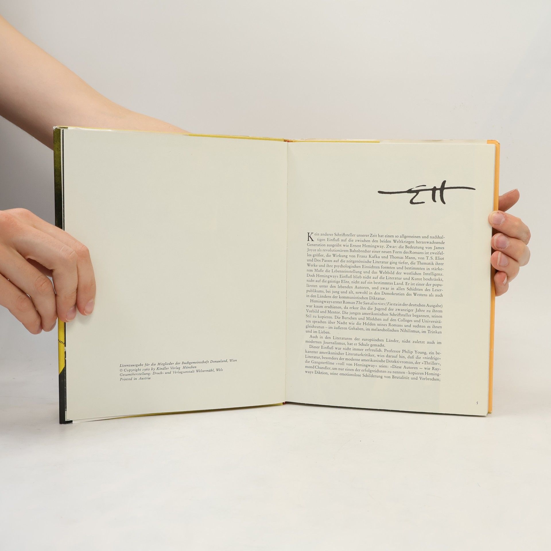 Leo Lania Hemingway. Eine Bildbiographie