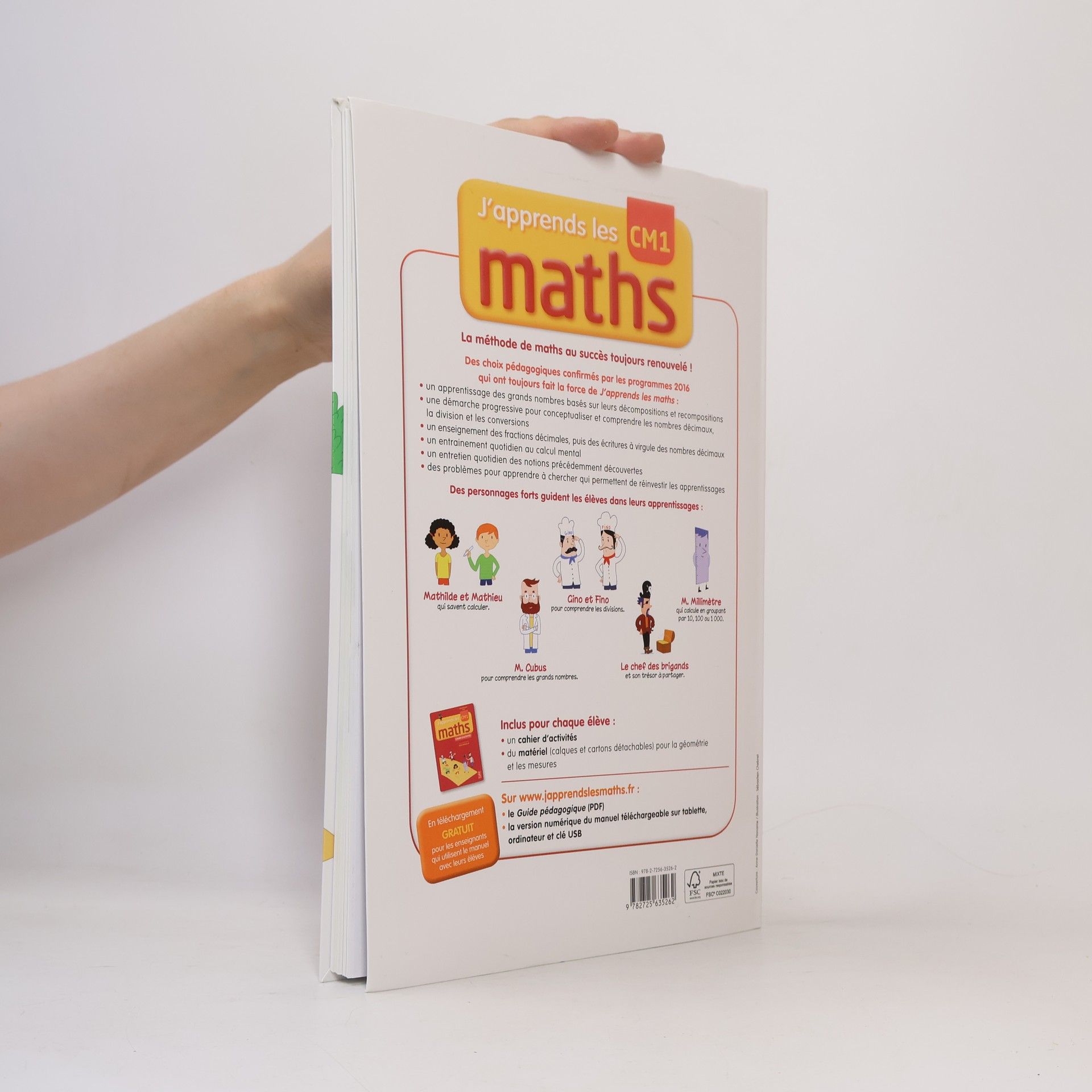 Rémi Brissiaud J'apprends les maths CM1 manuel + cahier - Programmes 2016