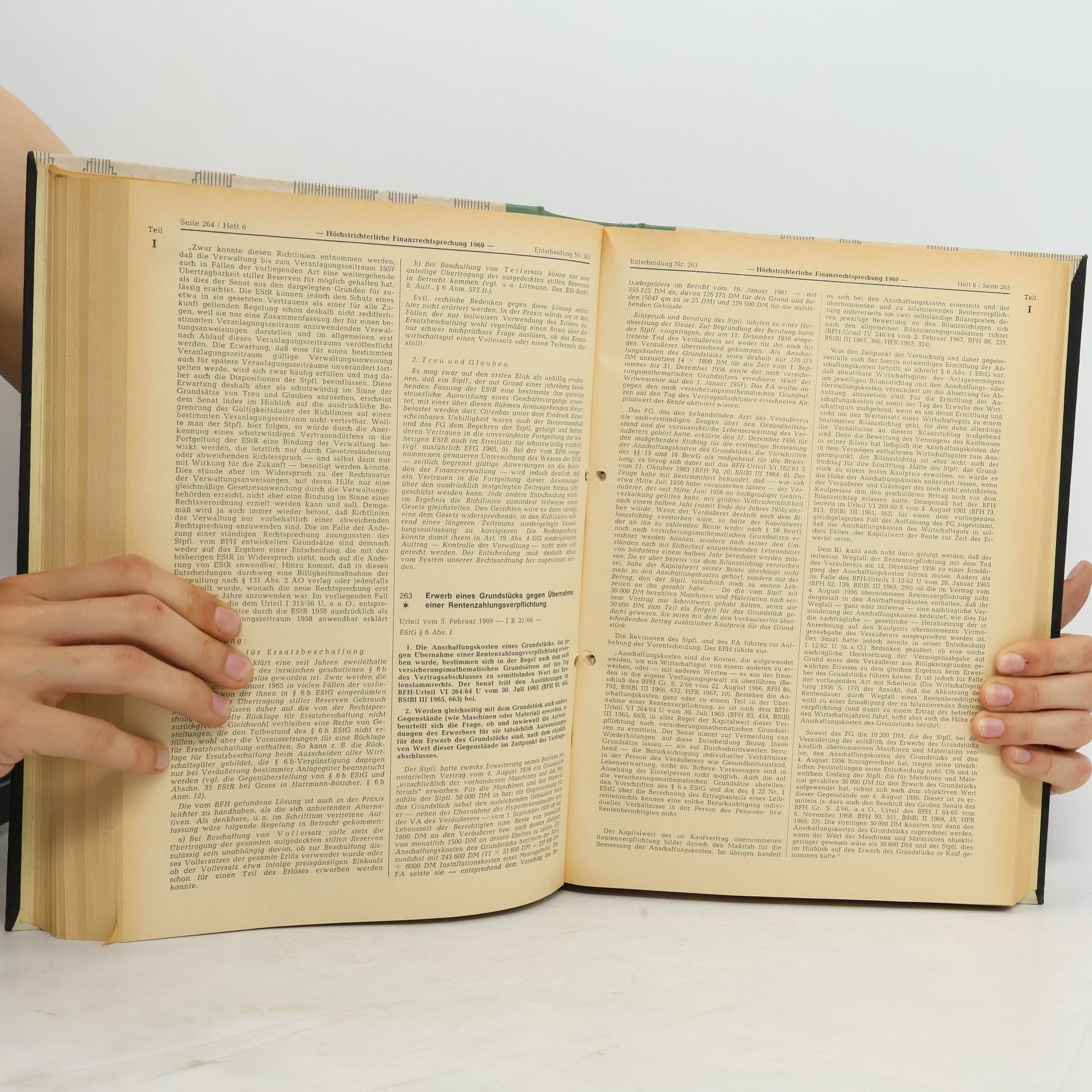 Autorenkollektiv Höchstrichterliche Finanzrechtsprechung 1969
