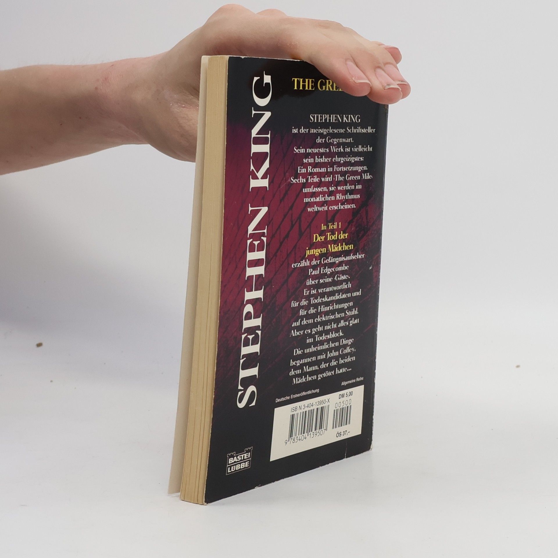 Stephen King The Green Mile, Teil 1: Der Tod Der Jungen Madchen