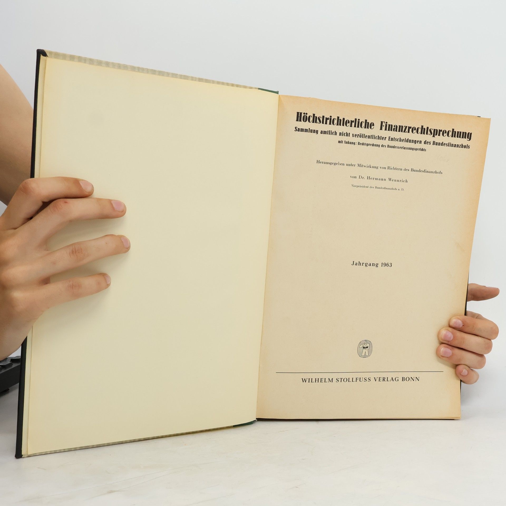 Hermann Wennrich Höchstrichterliche Finanzrechtsprechung