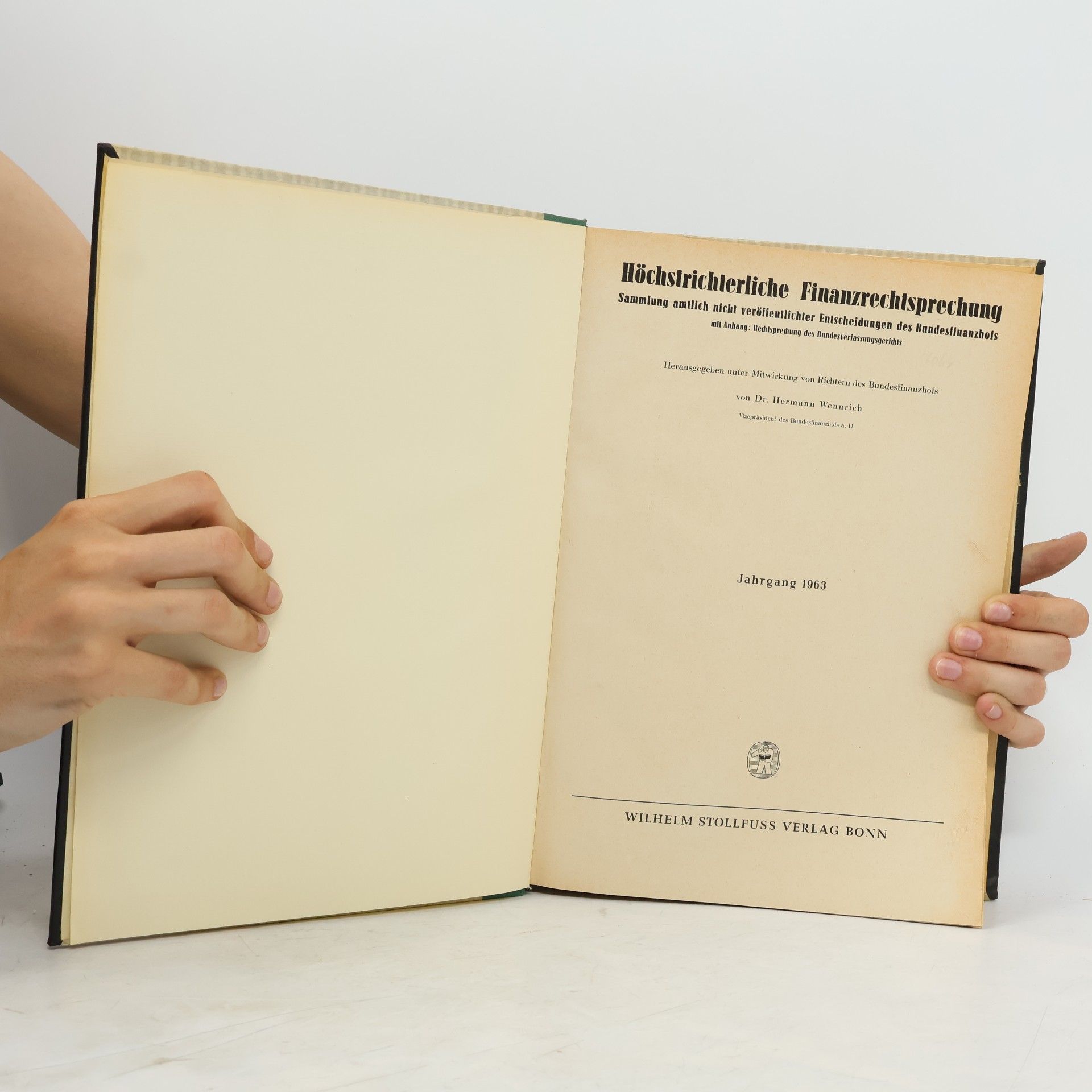 Hermann Wennrich Höchstrichterliche Finanzrechtsprechung