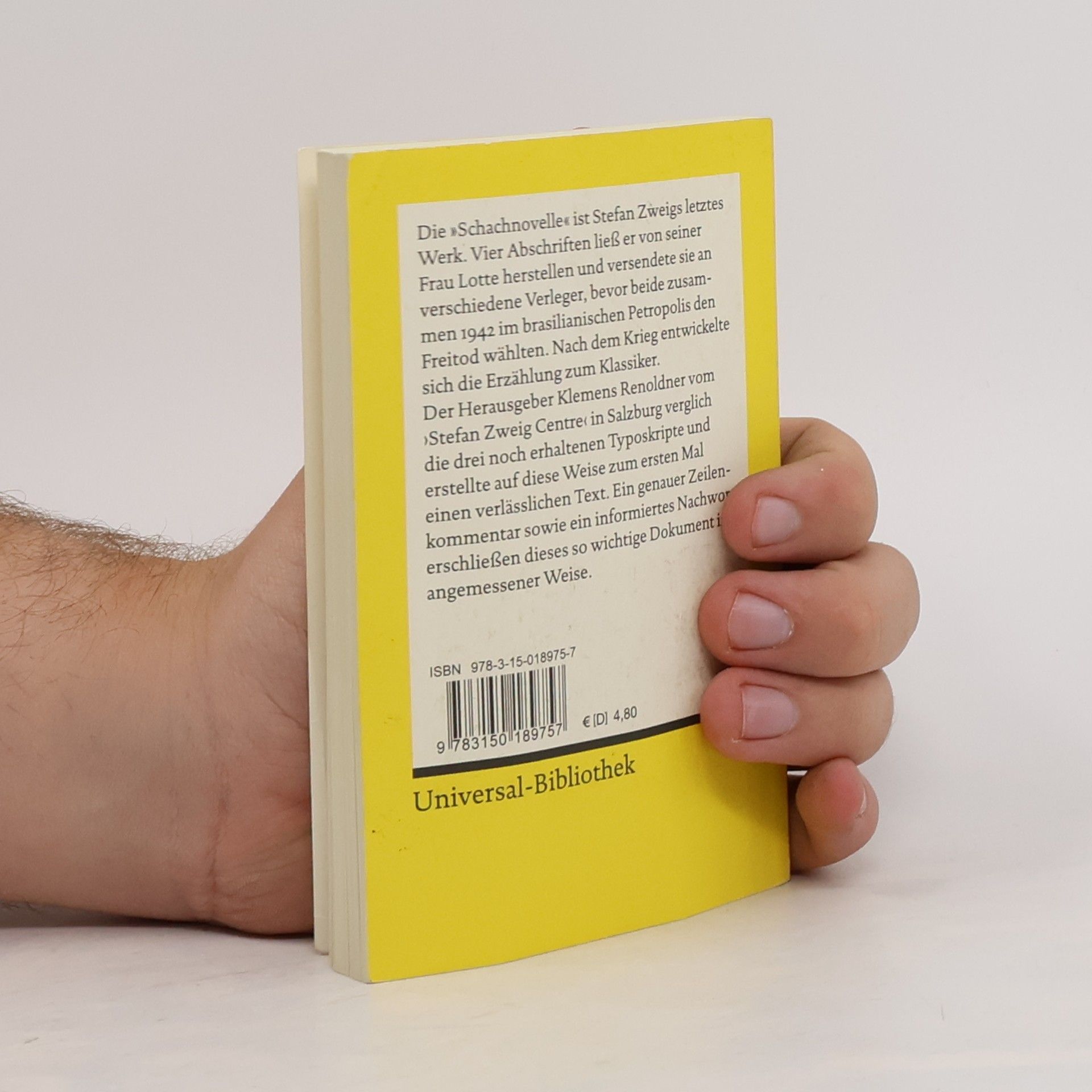 Stefan Zweig Schachnovelle
