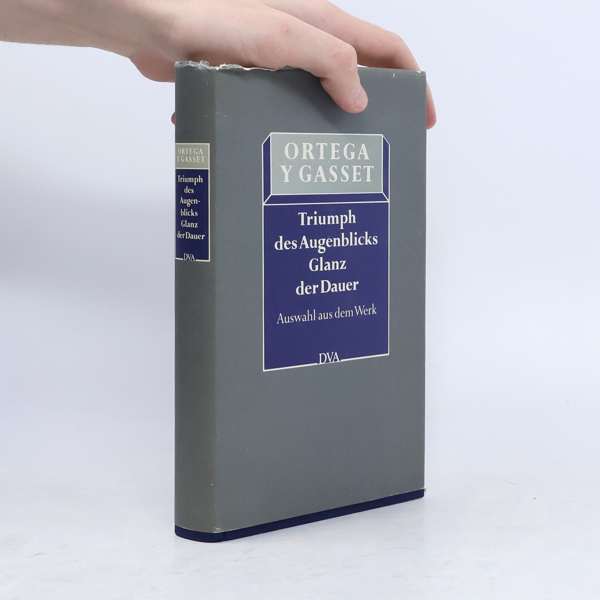 José Ortega y. Gasset Triumph des Augenblicks, Glanz der Dauer