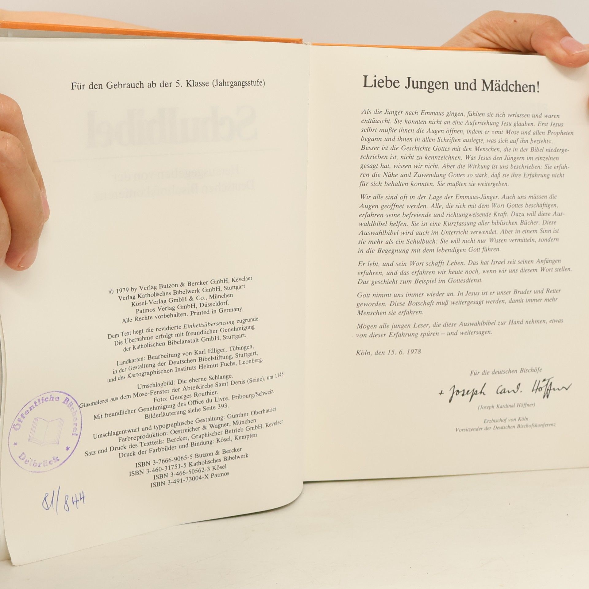 Various authors Schulbibel für 10-14 jährige