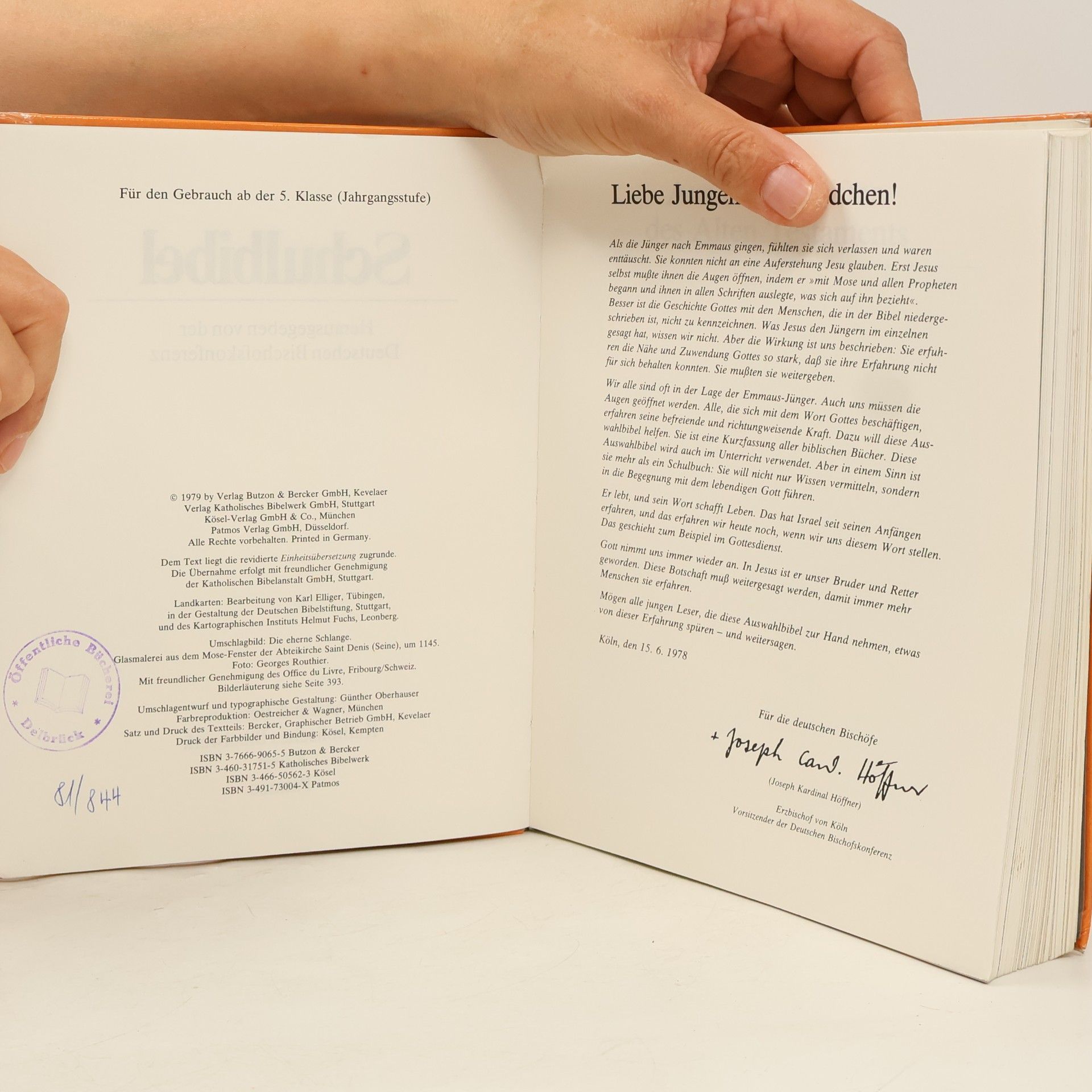 Various authors Schulbibel für 10-14 jährige