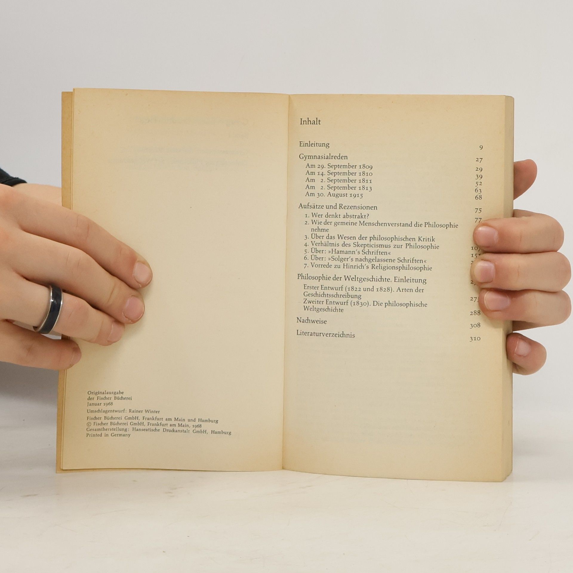 Peter Hegel Hegel. Studien Ausgabe 1