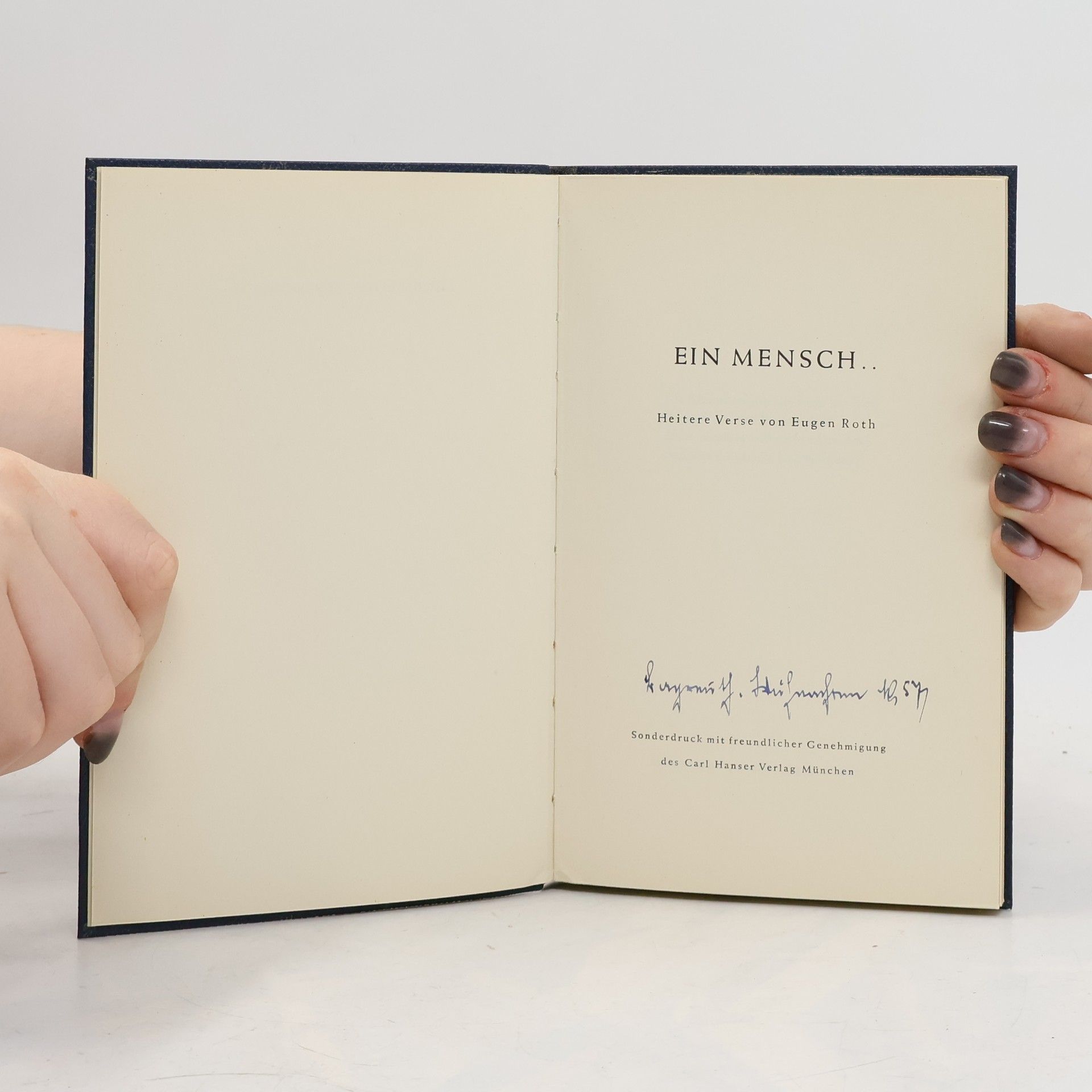 Eugen Roth Ein Mensch