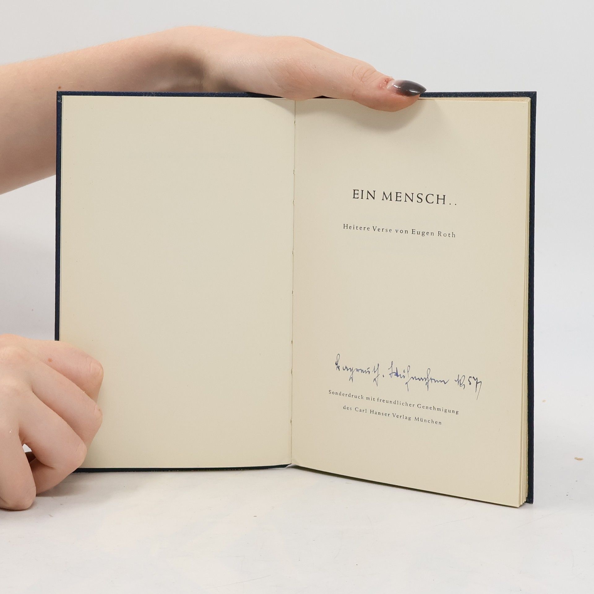 Eugen Roth Ein Mensch