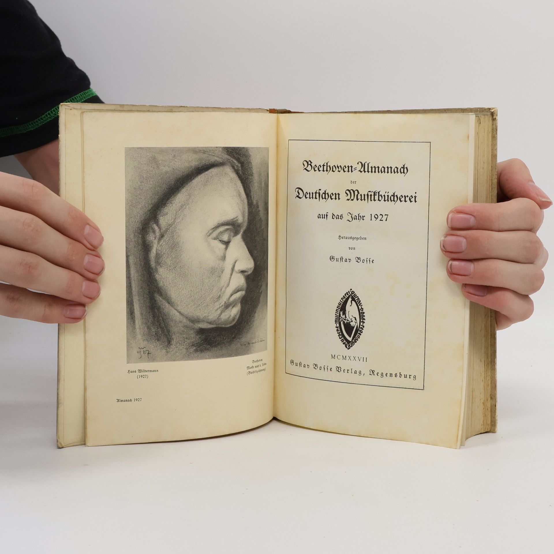Gustav Bosse Beethoven-Almanach der Deutschen Musikbücherei auf das Jahr 1927
