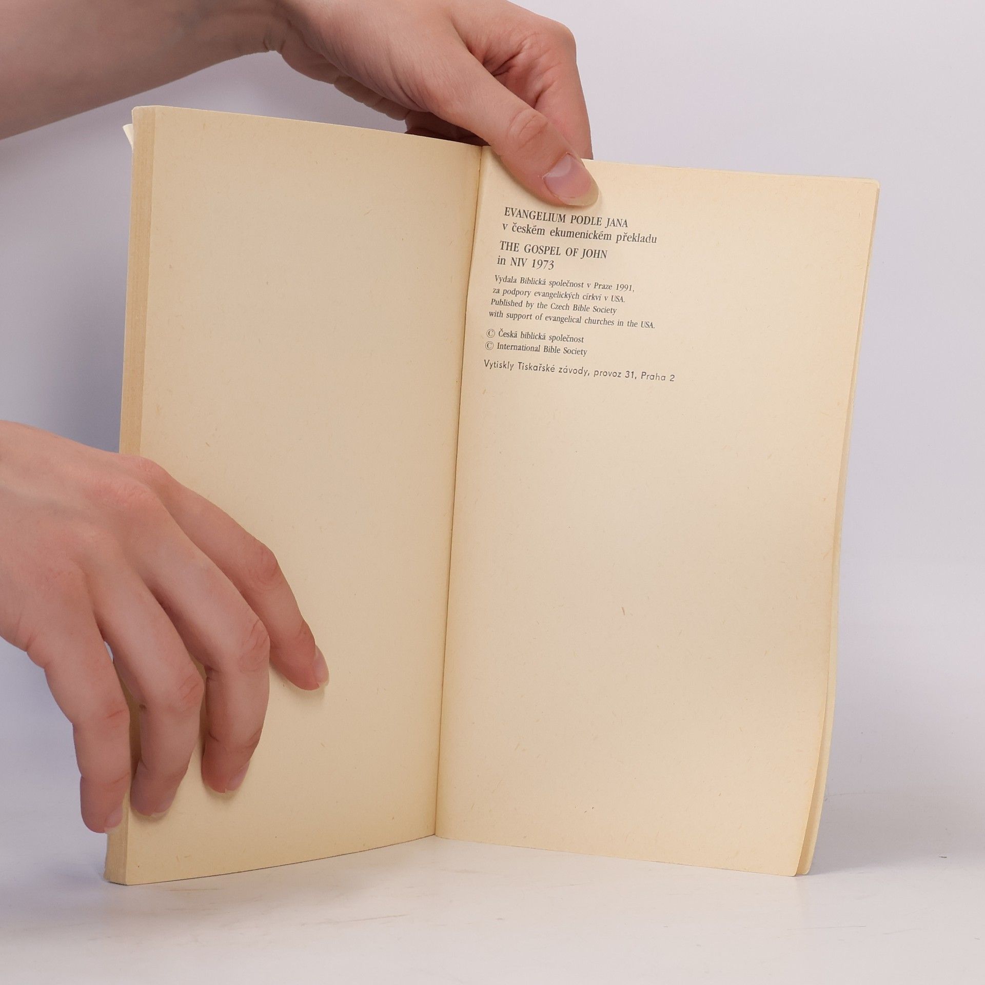 Autores varios Evangelium podle Jana. The Gospel of John