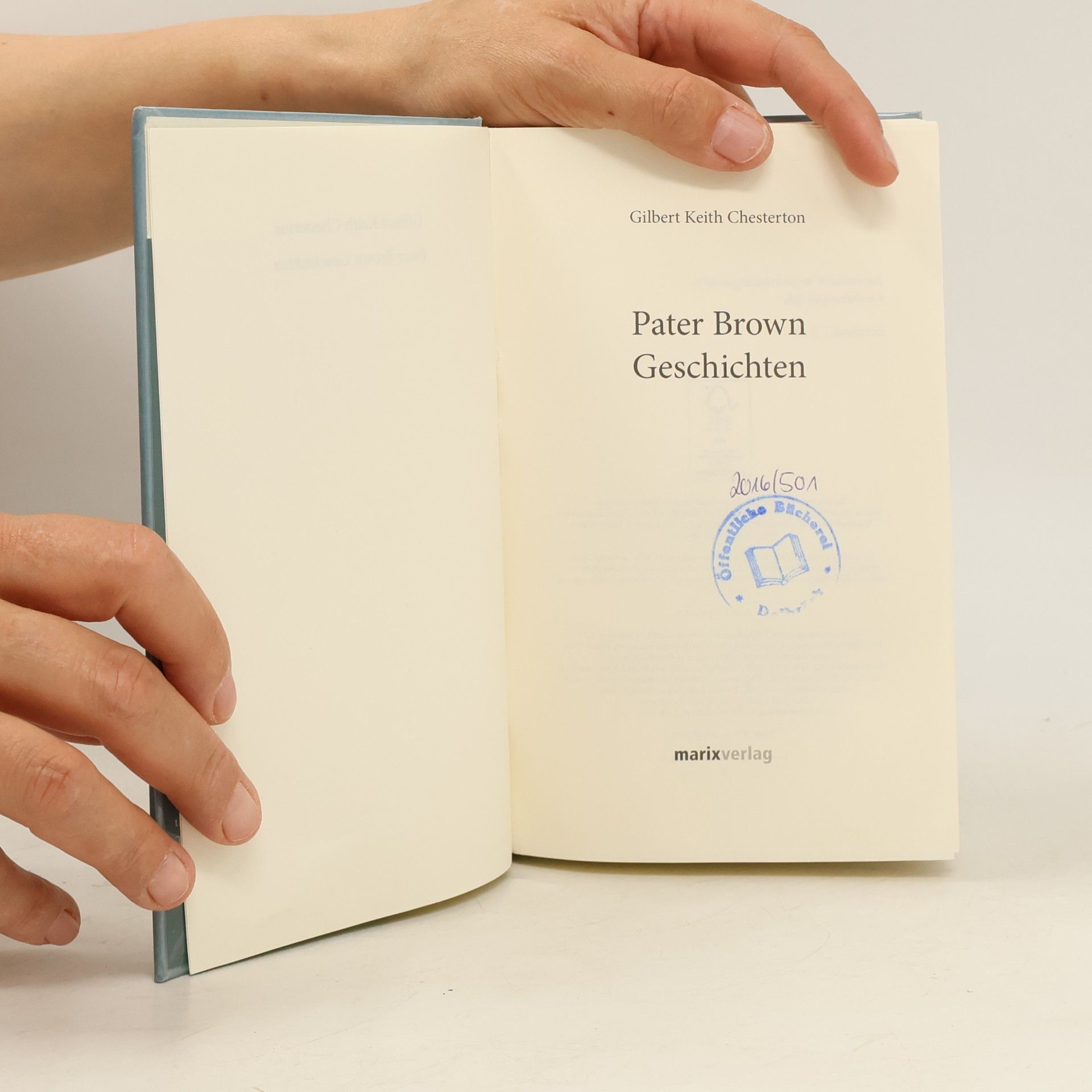G. K. Chesterton Pater Brown Geschichten