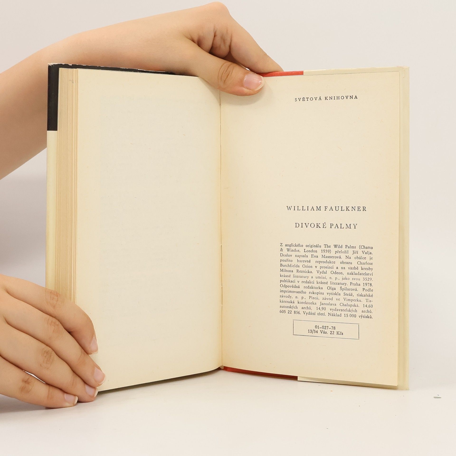 William Faulkner Divoké palmy
