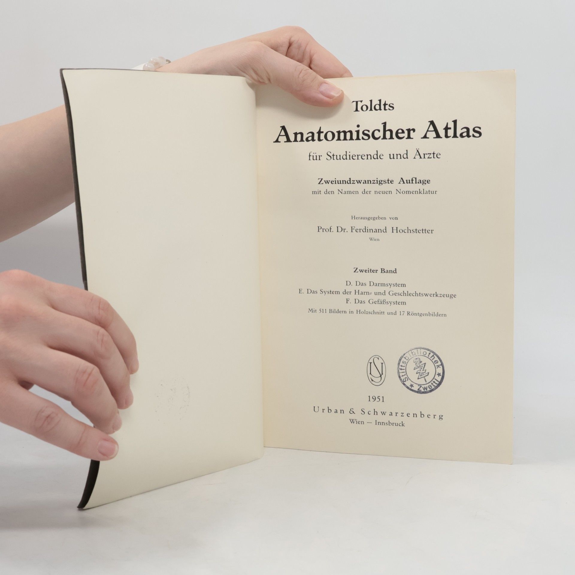 Toldt Hochstetter Toldts Anatomischer Atlas 2
