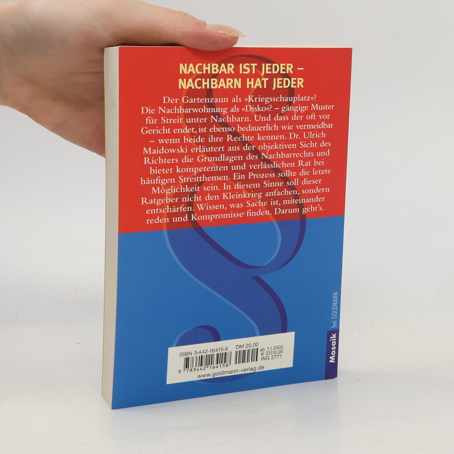Ulrich Maidowski Mit Nachbarn streiten?