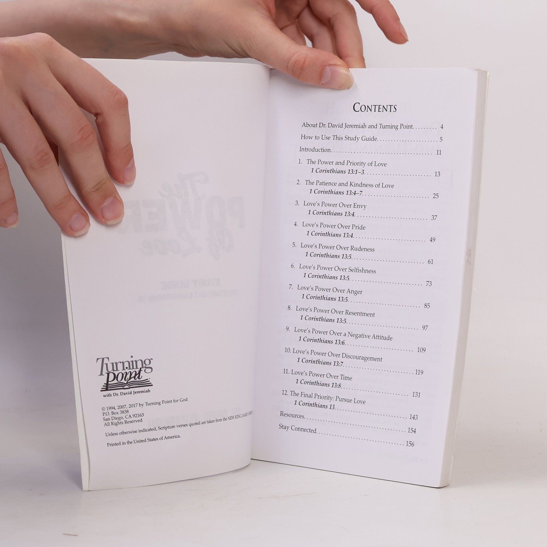 David Jeremiah The Power of Love. Study Guide