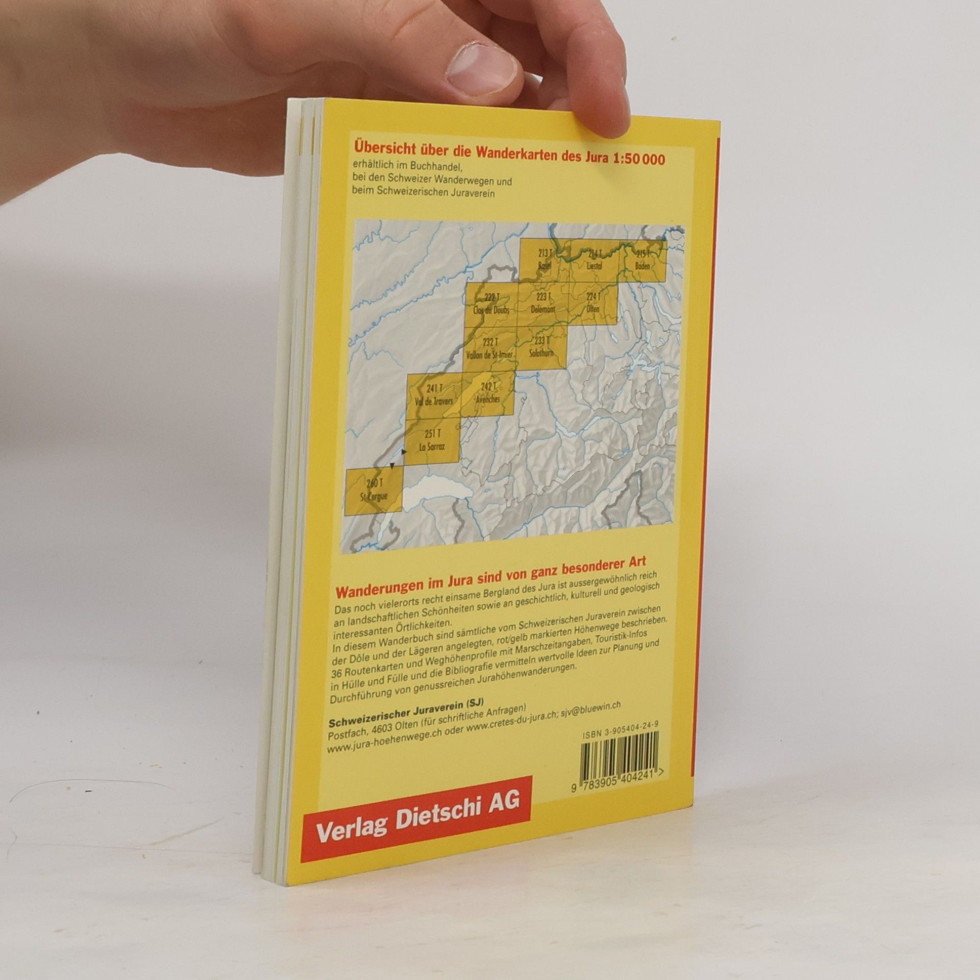 Hans Ulrich Tschumi Wanderbuch Jurahöhenwege