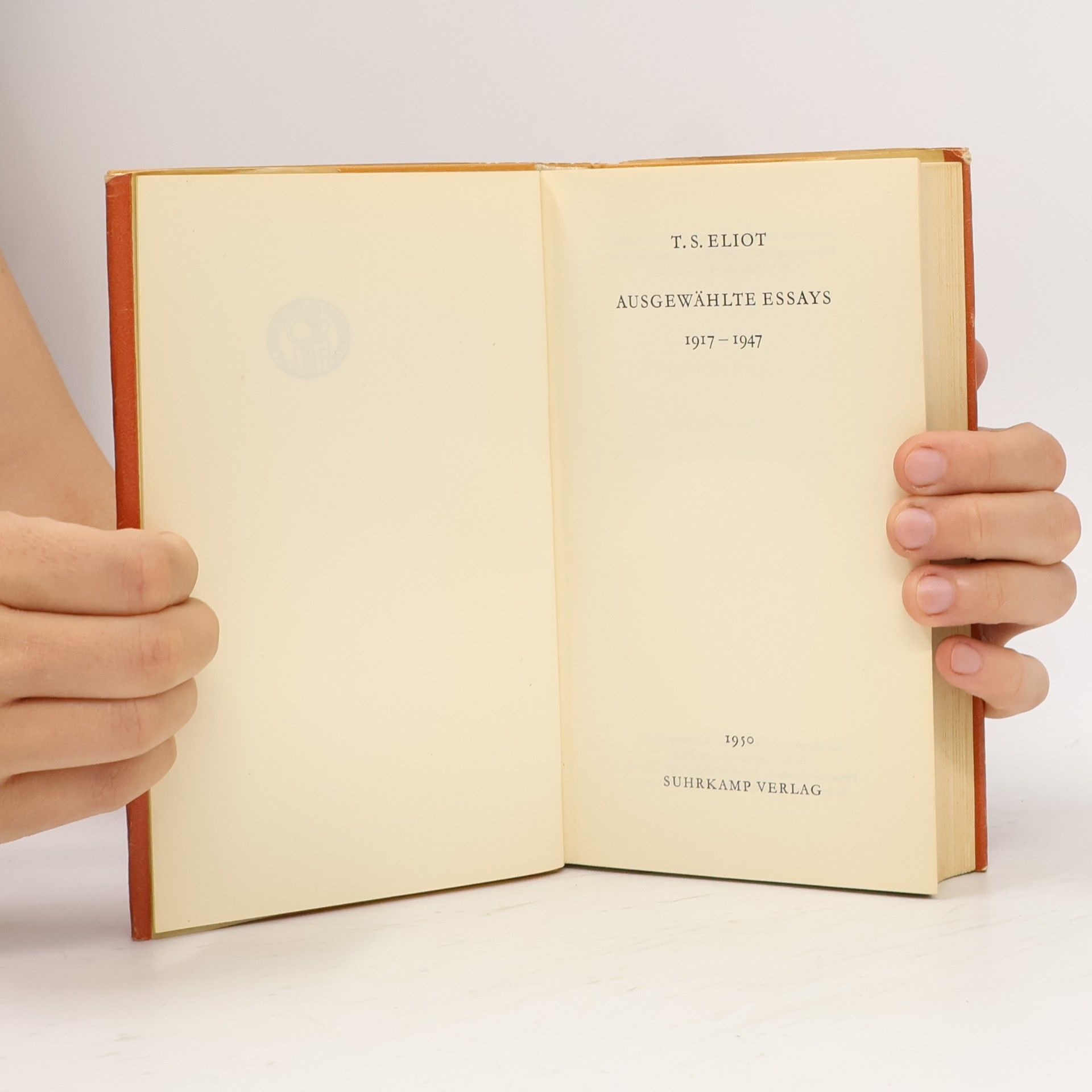 T. S. Eliot Ausgewahlte Essays