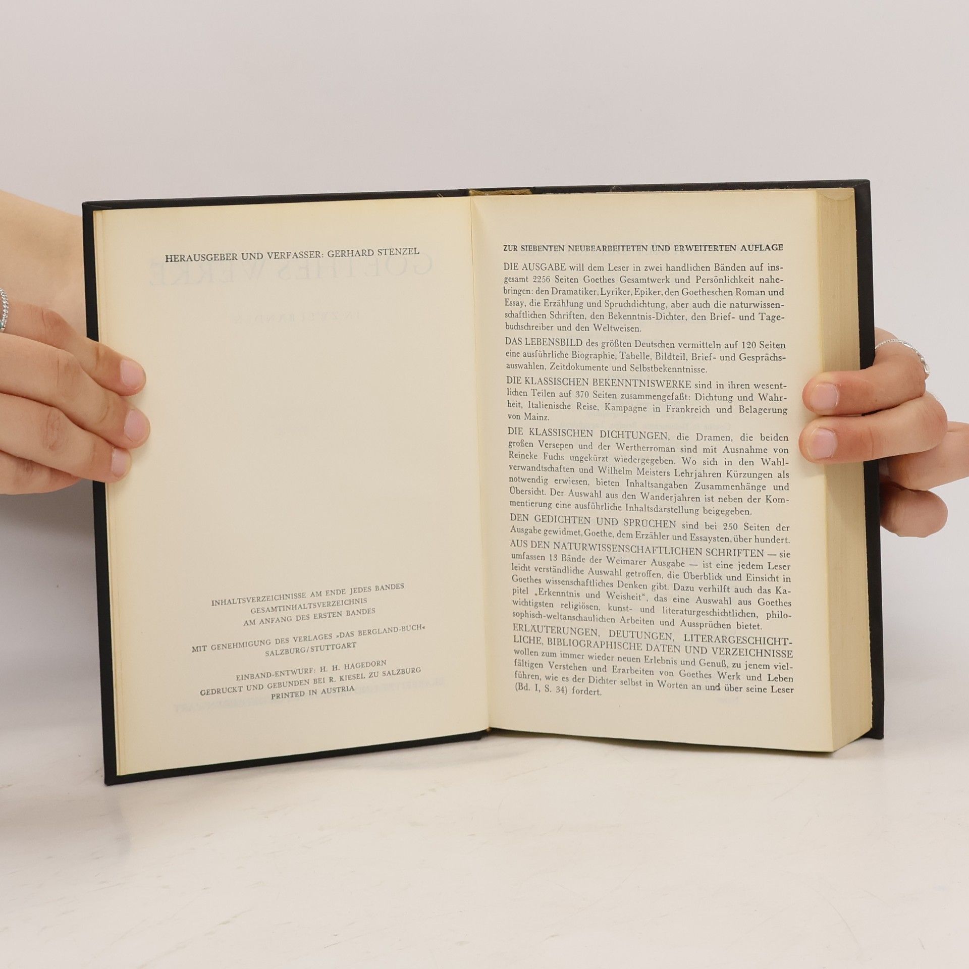Johann Wolfgang von Goethe Goethes Werke 1