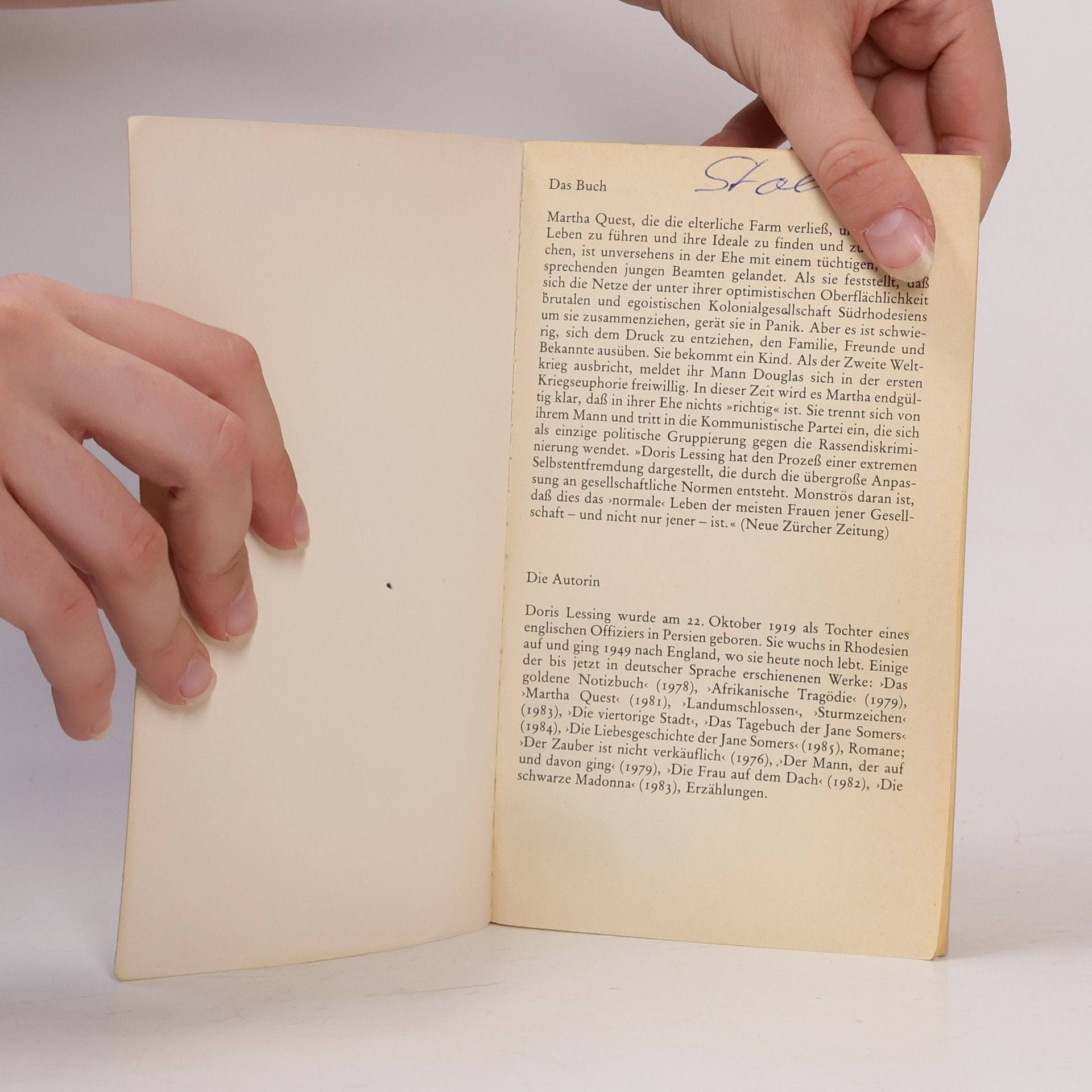 Doris Lessing Eine richtige Ehe