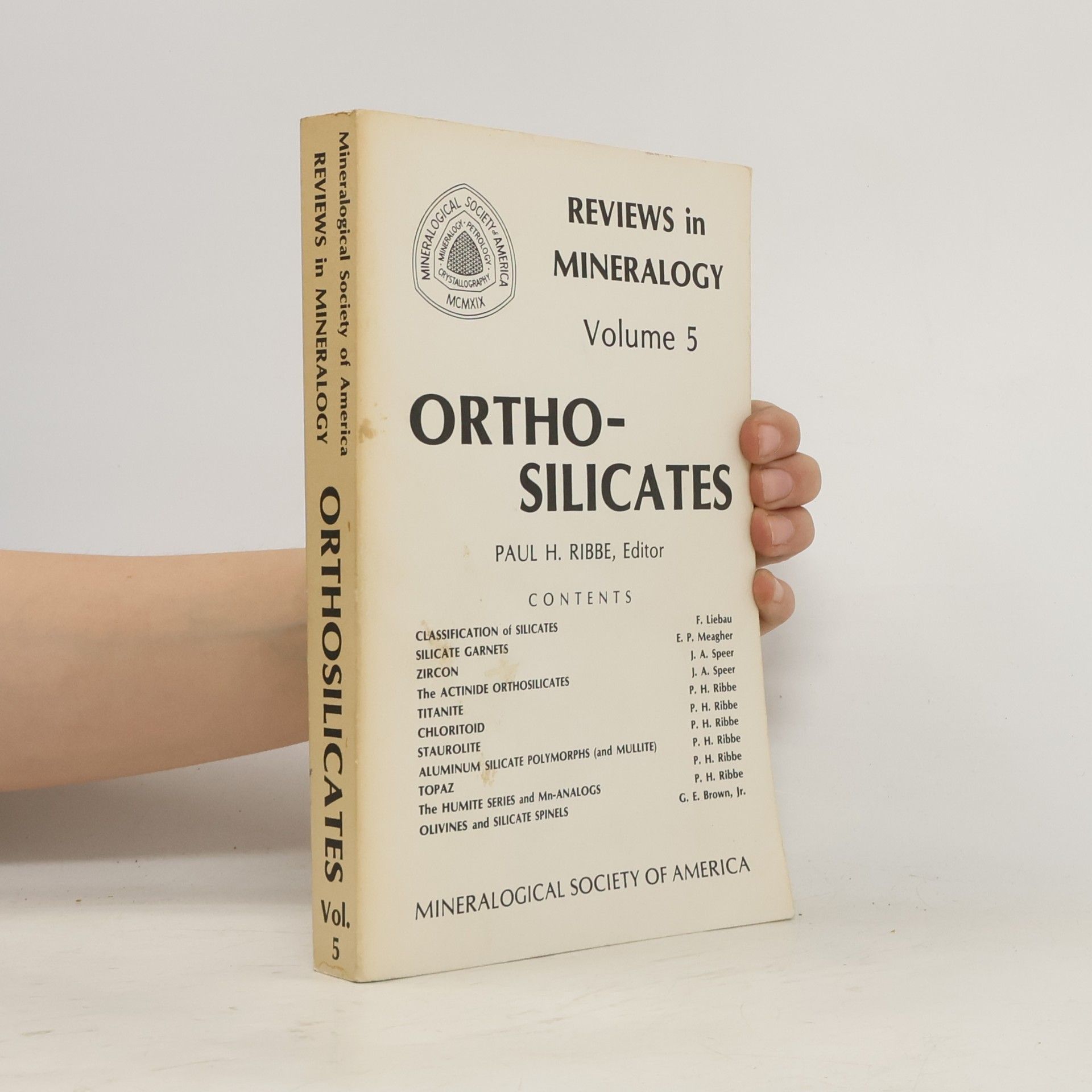 Autorenkollektiv Review in Mineralogy Vol. 5. Orthosilicates