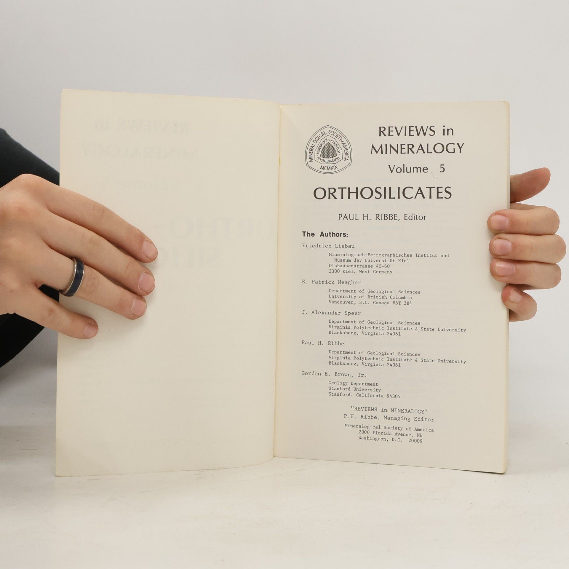 Autorenkollektiv Review in Mineralogy Vol. 5. Orthosilicates