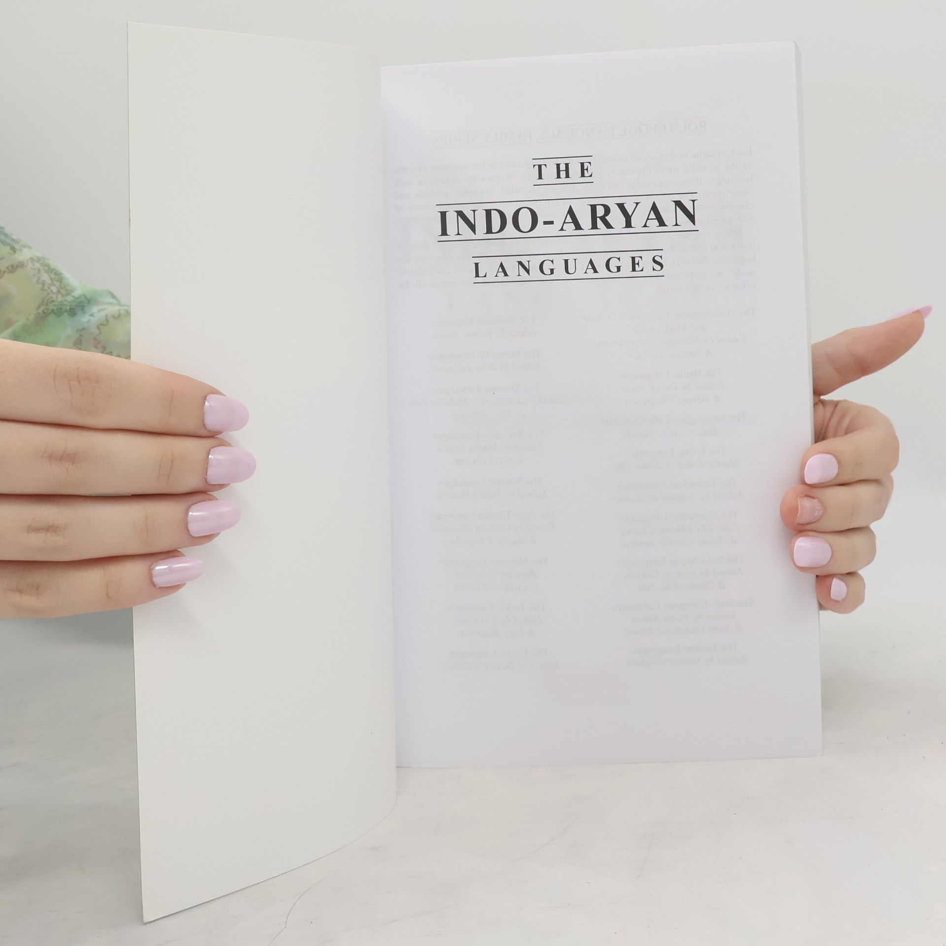 George Cardona Routledge Language Family Series: The Indo-Aryan Languages