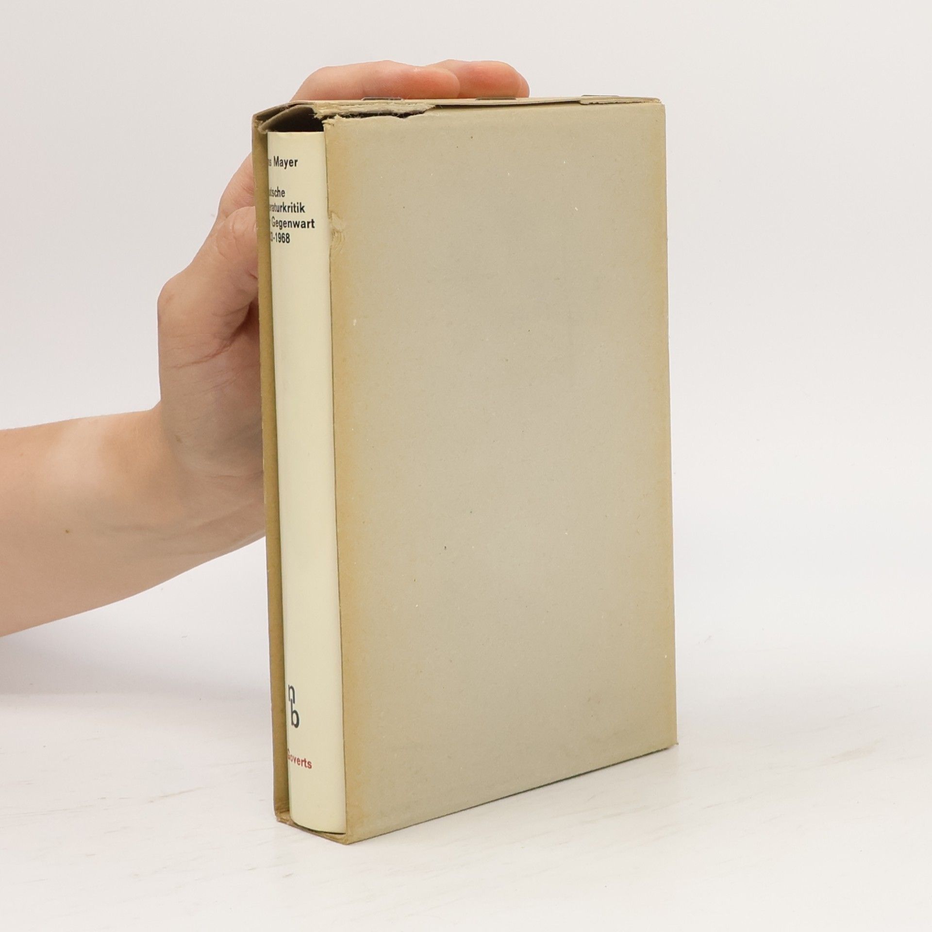 Hans Mayer Deutsche Literaturkritik der Gegenwart