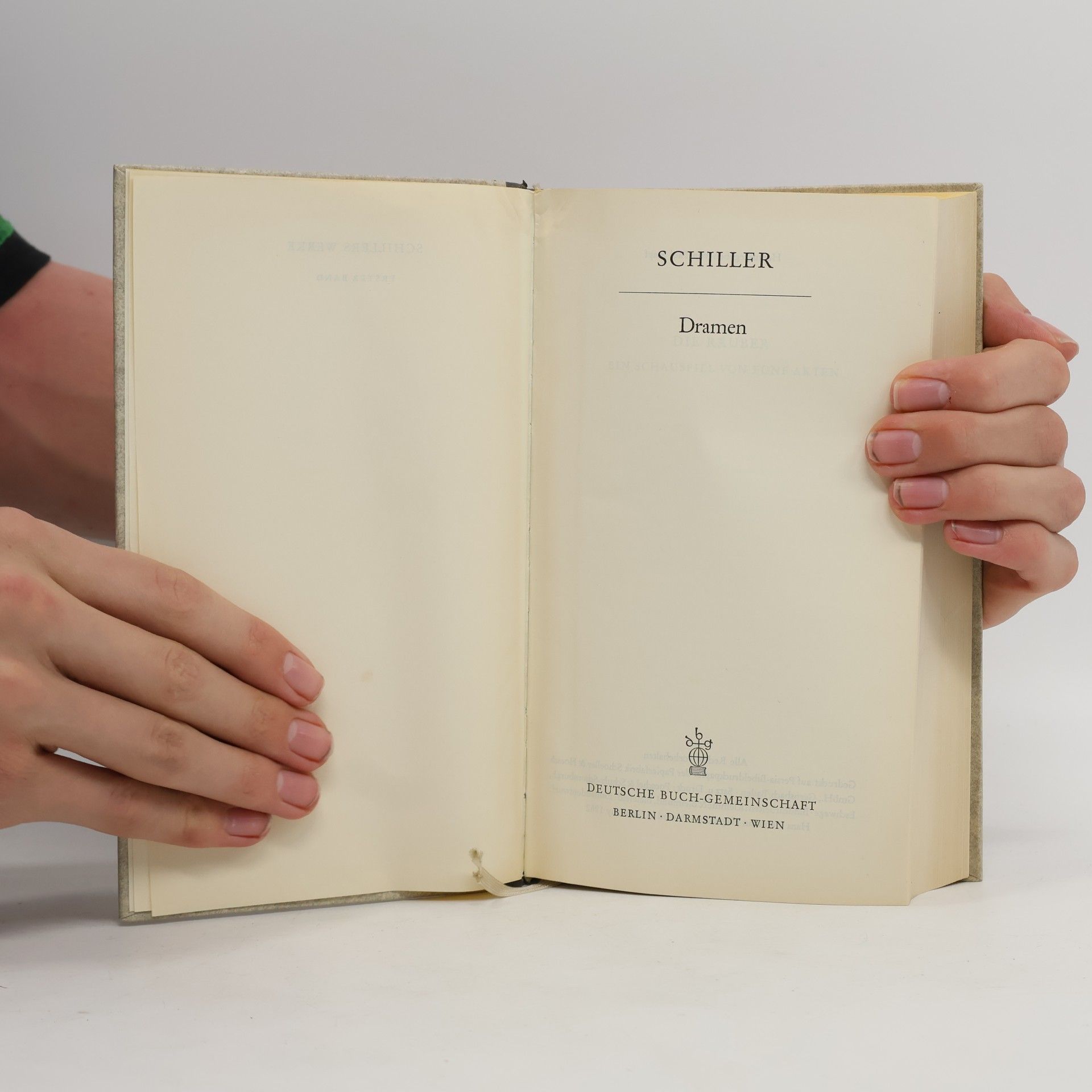 Friedrich Schiller Schiller Werke I