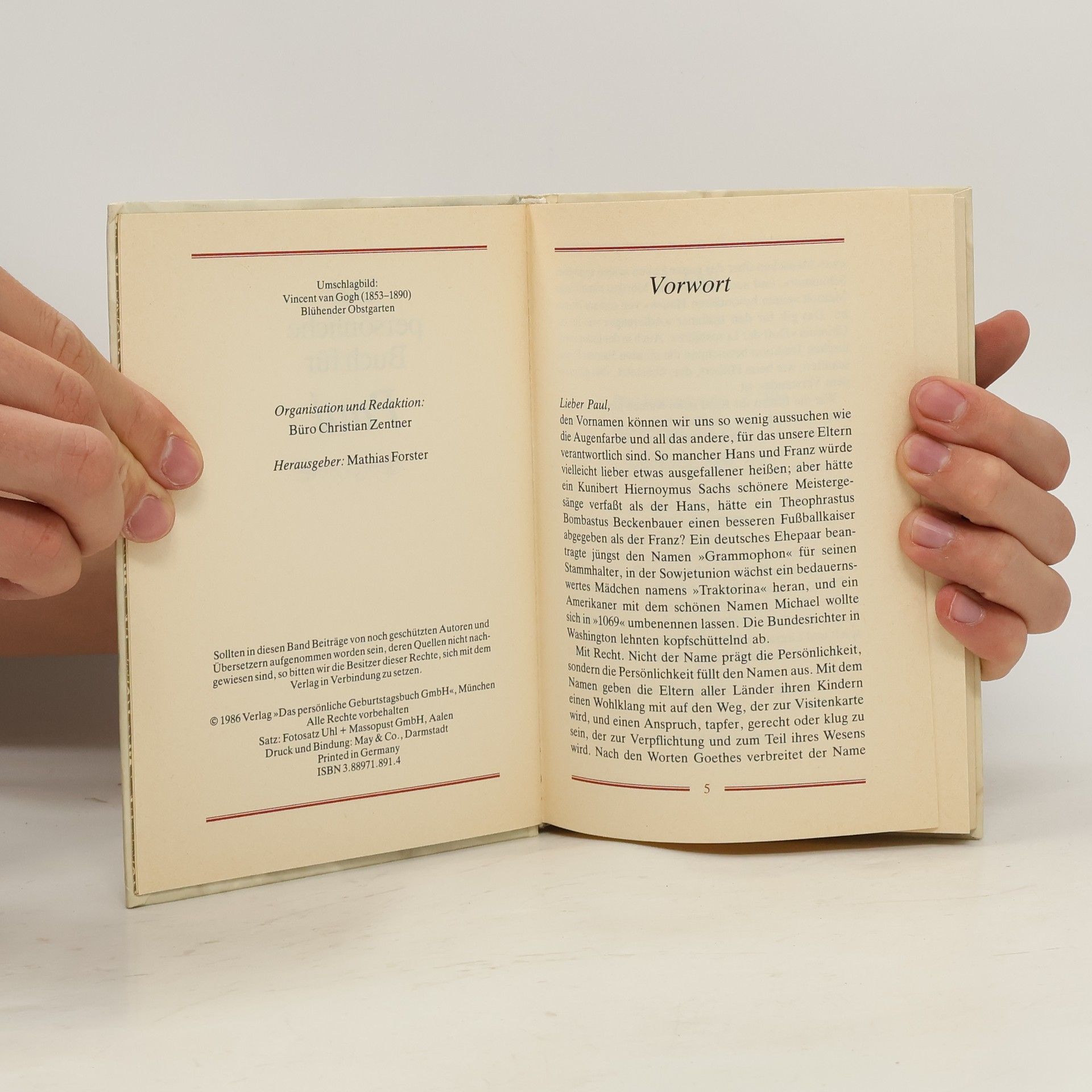 Das persönliche Buch für Paul