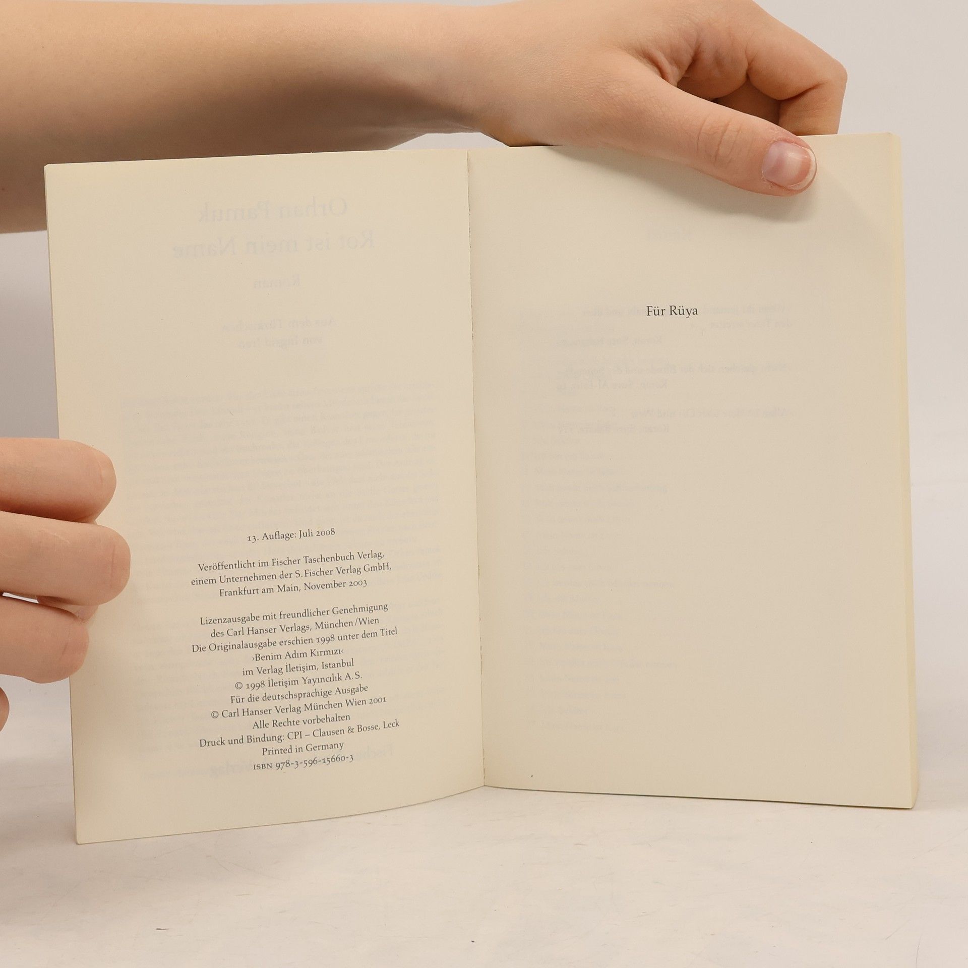 Orhan Pamuk Rot ist mein Name