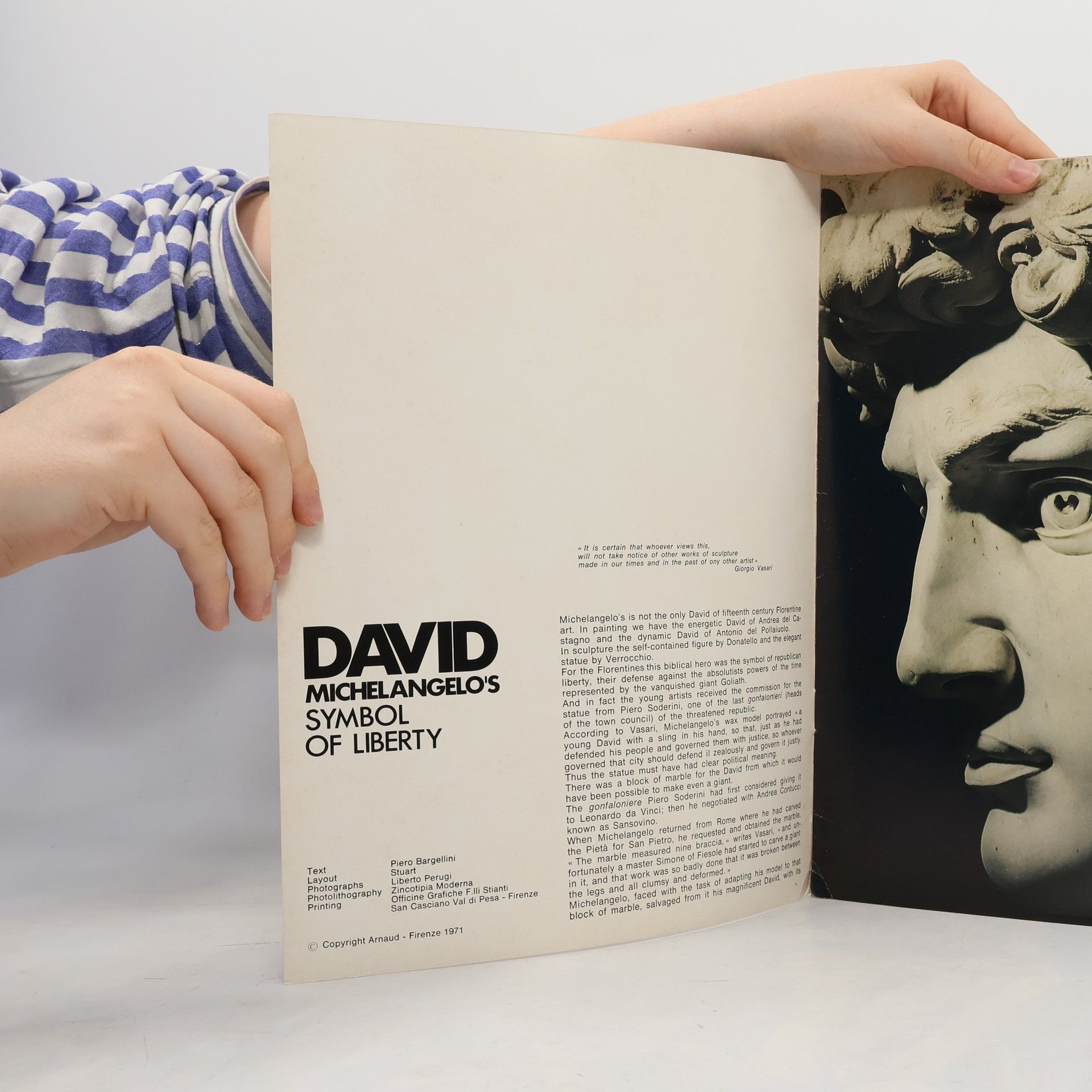 Piero Bargellini Il David Di Michelangiolo
