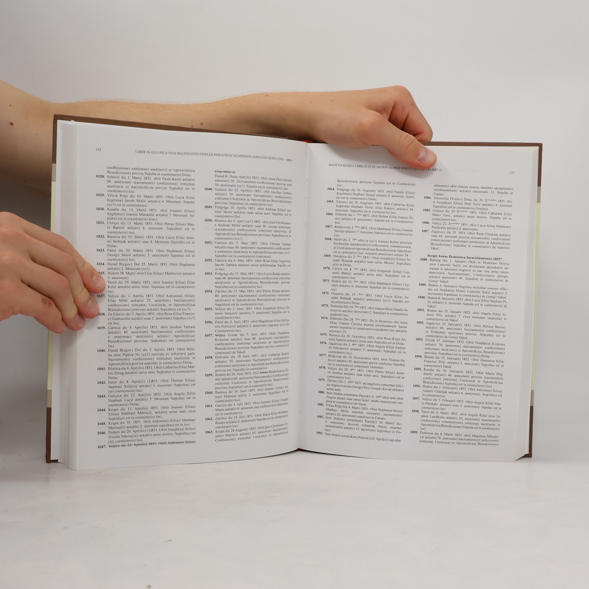Ante Škegro Libri Mortuorum Parochiarum Scopiensium (1755 – 1883) I