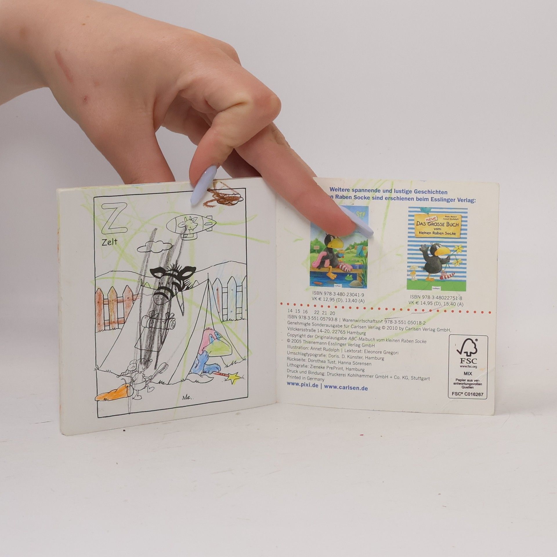 Autorenkollektiv ABC-Malbuch vom kleinen Raben Socken