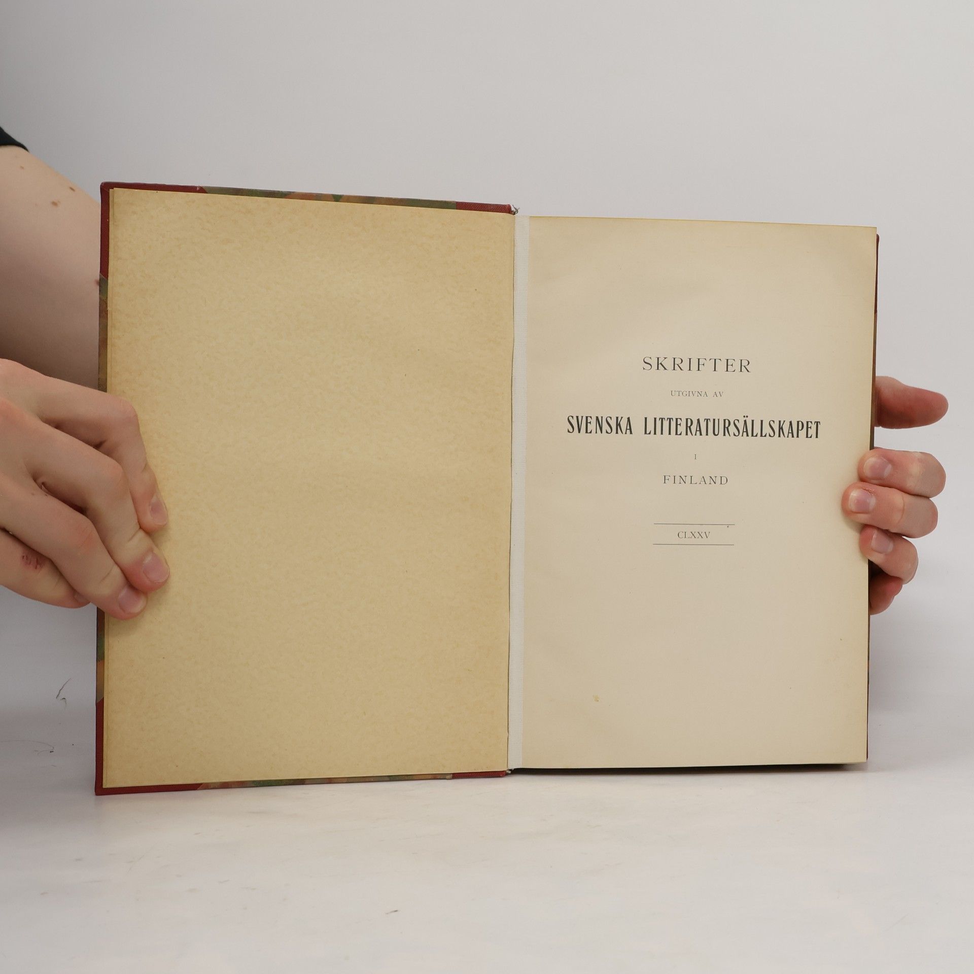 Collectif d'auteurs Svenska litteratursallskapet I.