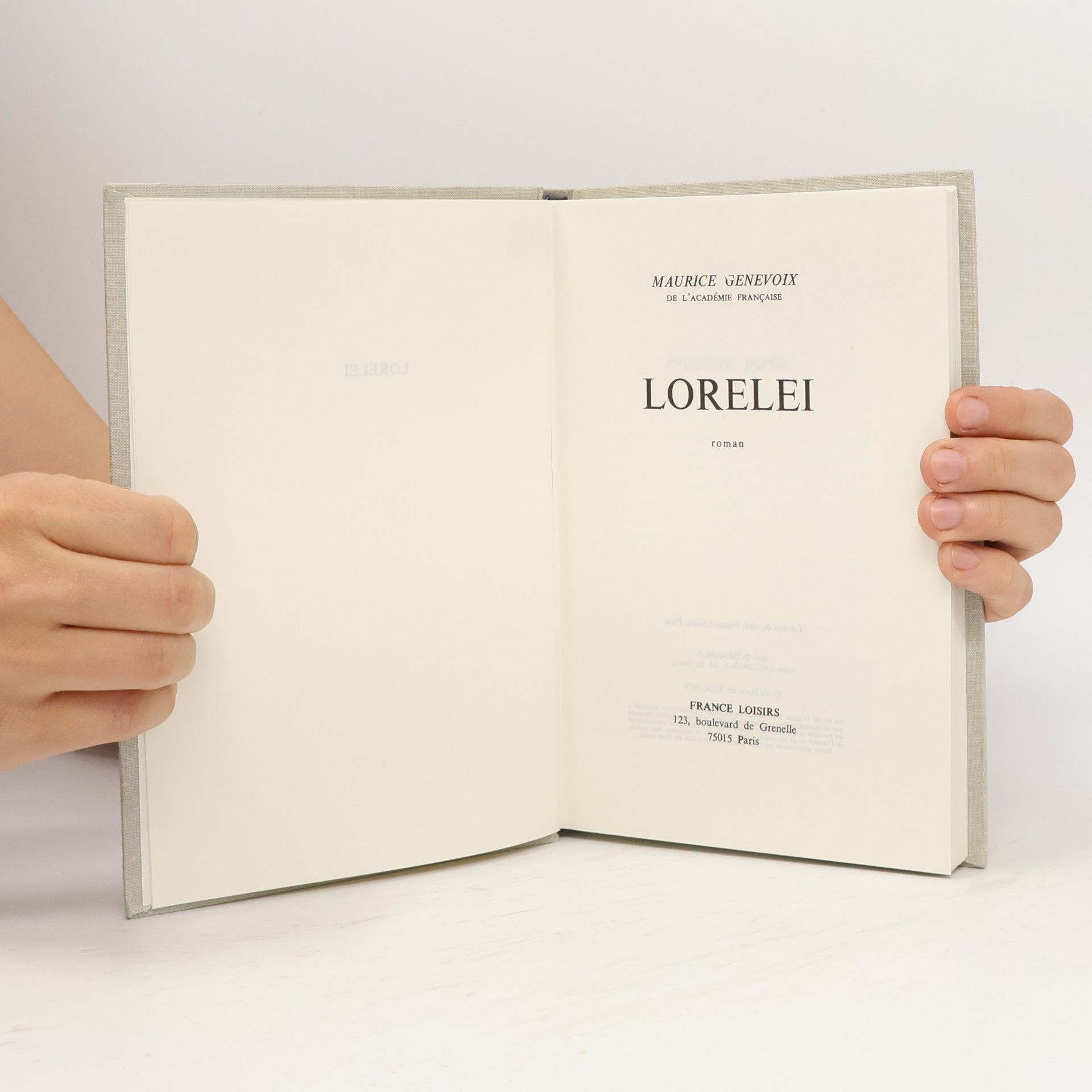 Maurice Genevoix Lorelei