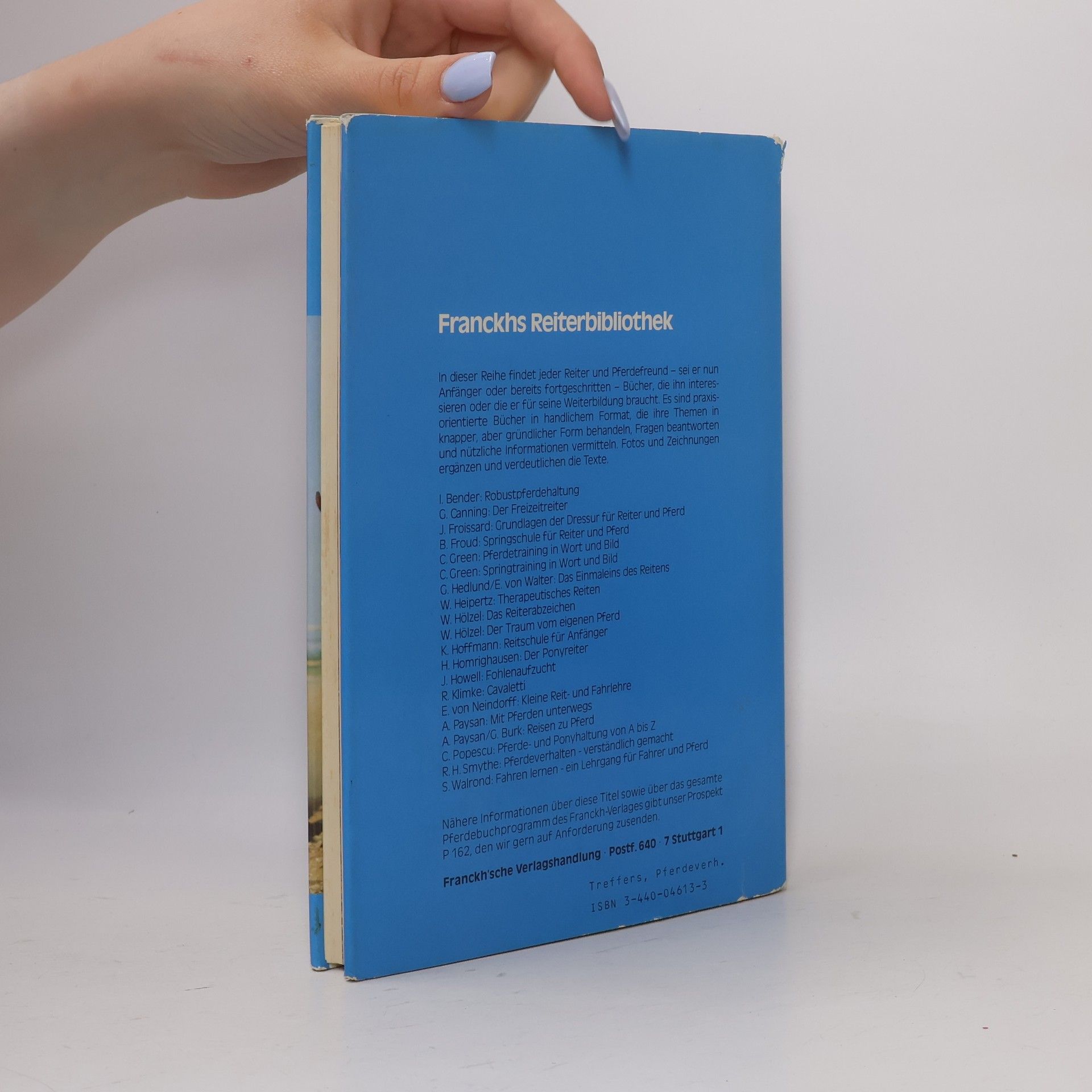 Hugo Treffers Hippologische Handbibliothek: Handbuch des Pferdeverhaltens