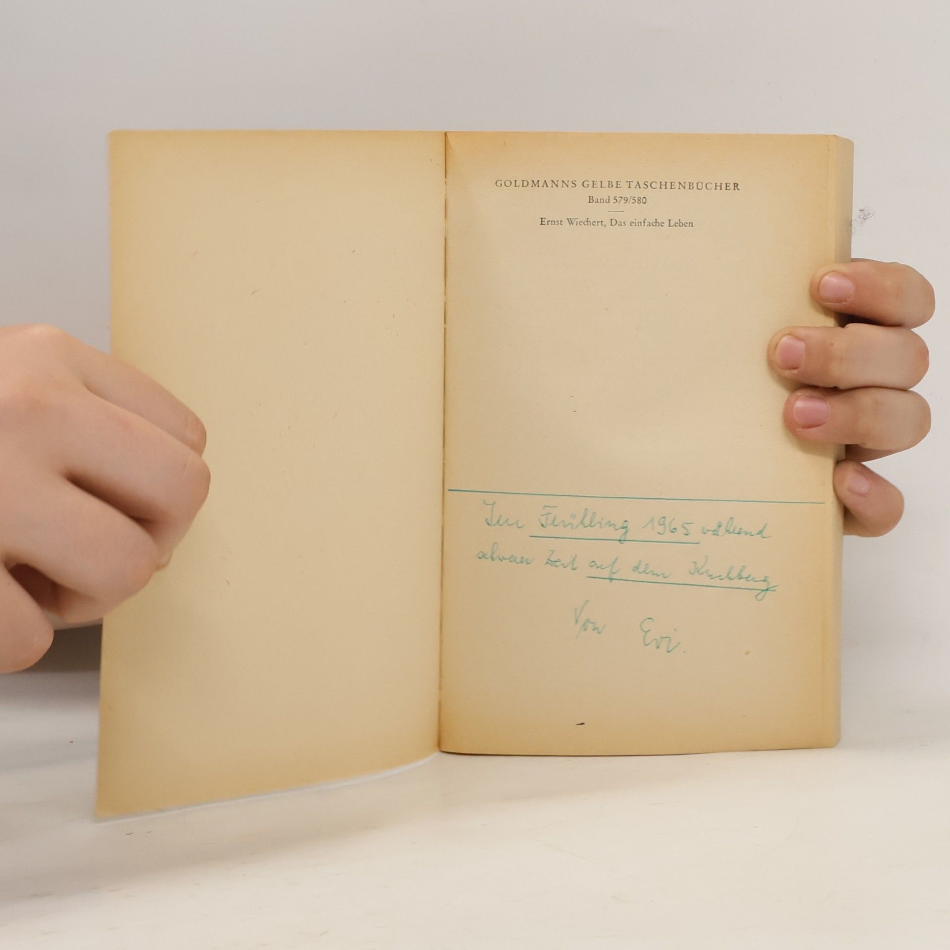 Ernst Wichert Das einfache Leben